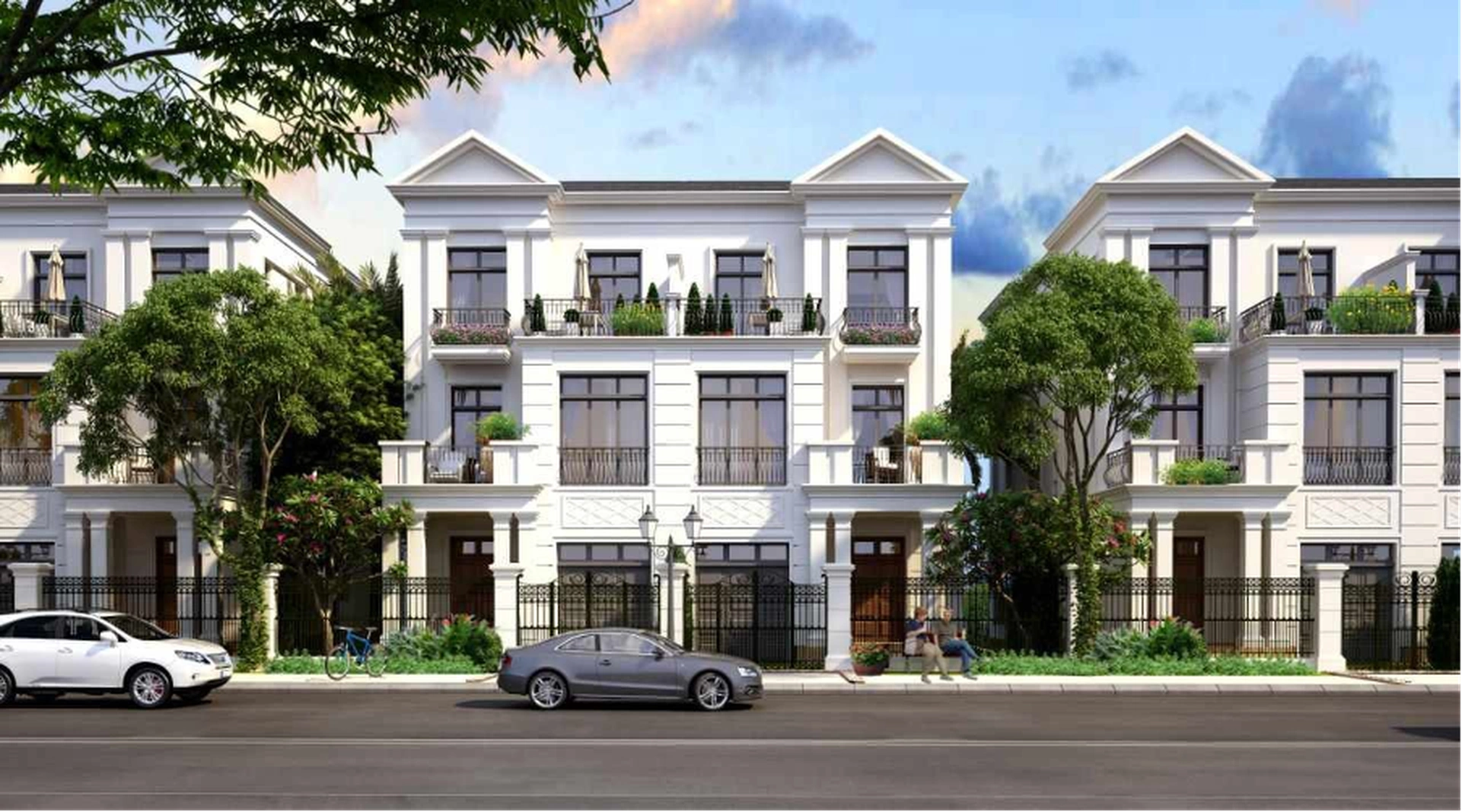 Giá bán hiện tại của biệt thự song lập 127,5m2, mặt tiền 8,5m phân khu Cọ Xanh là bao nhiêu?