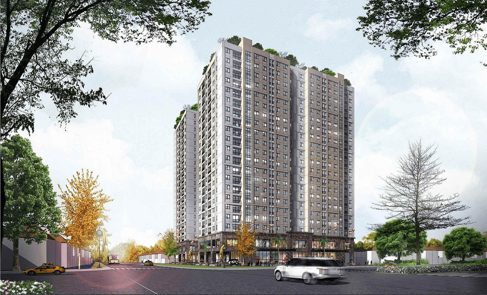 Căn 2PN ở Chung cư @Home quận Hoàng Mai có diện tích thế nào?