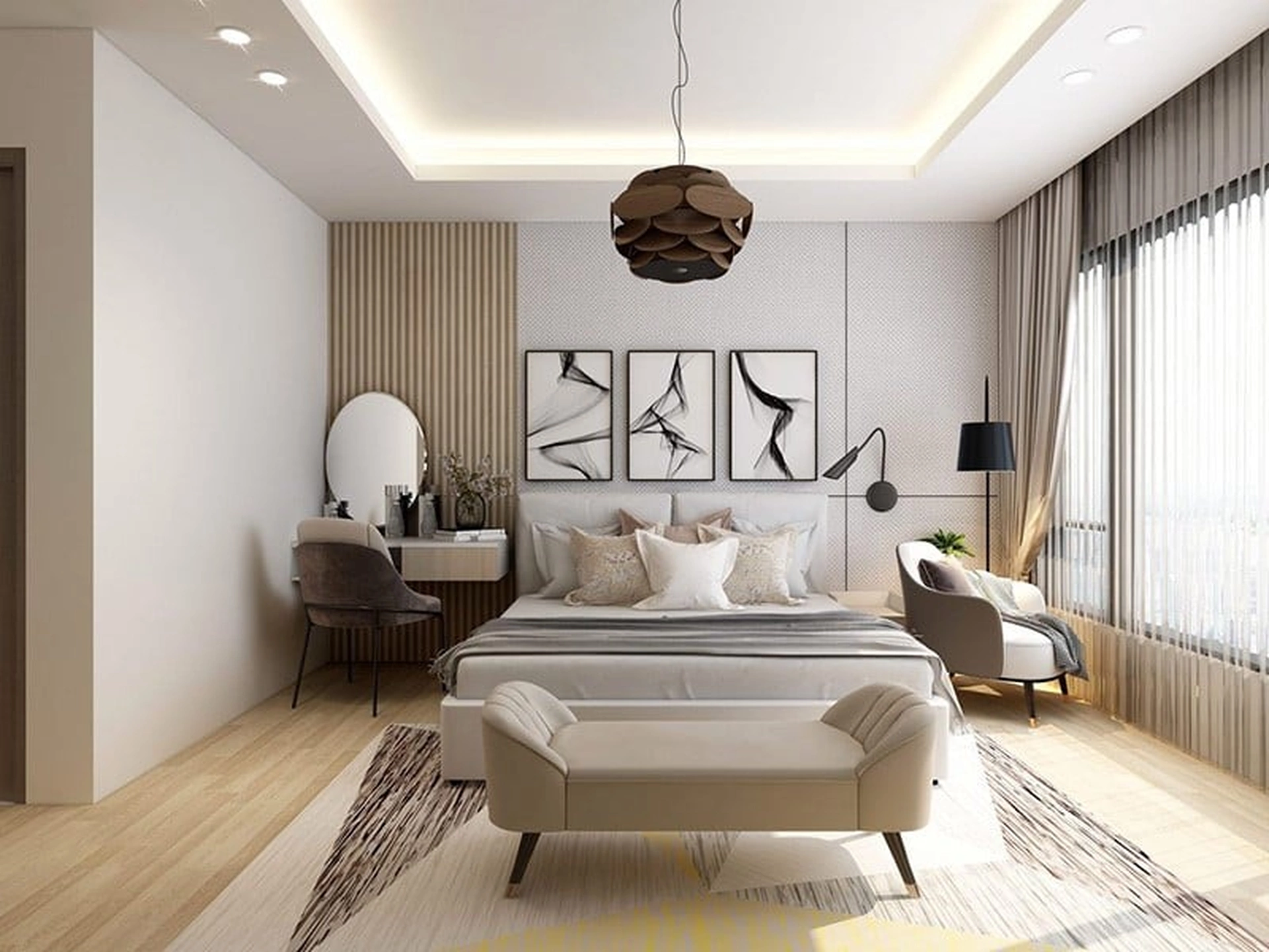 Cách kê giường ngủ cho nhà chung cư hợp phong thủy