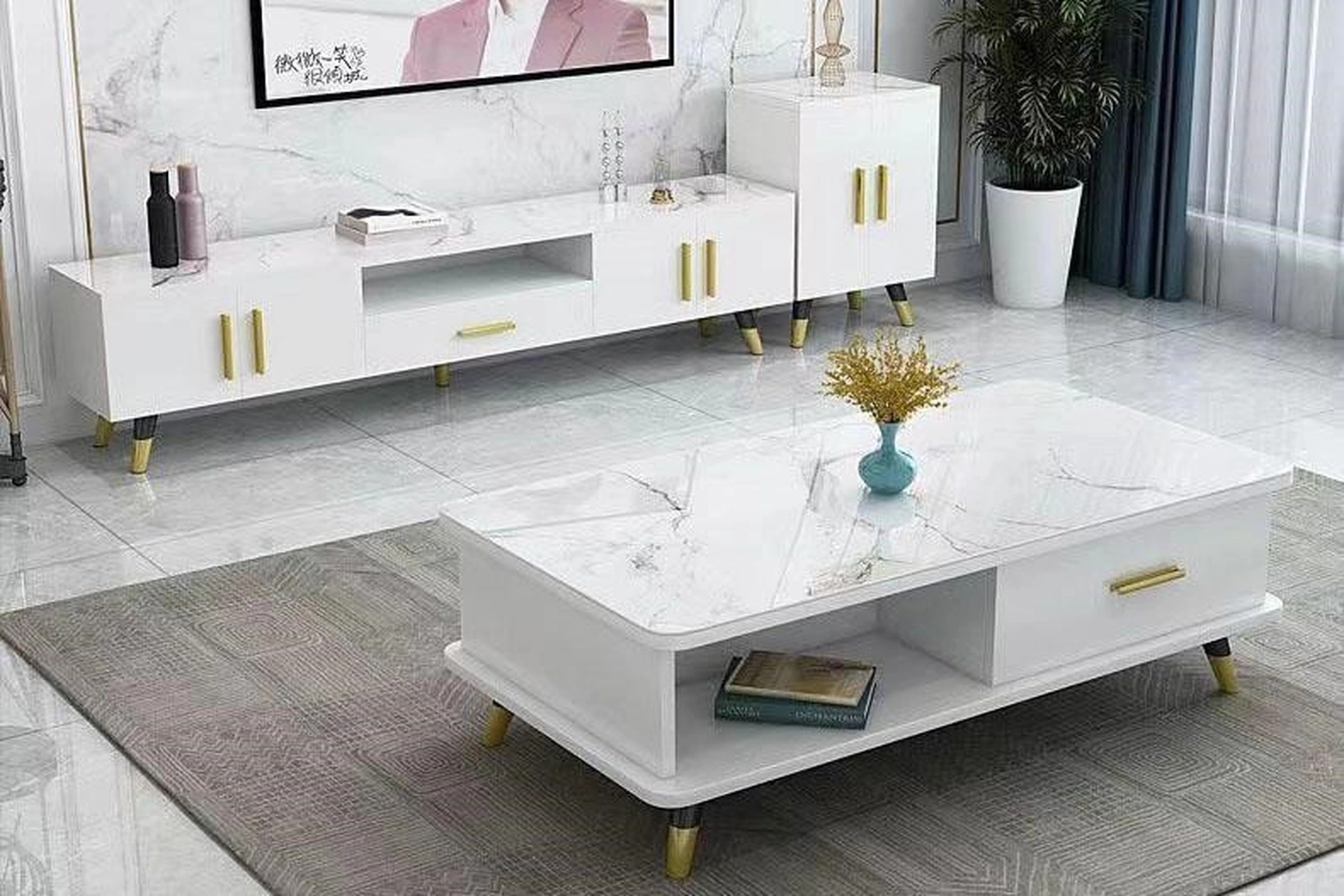5 lưu ý khi sắp xếp bàn trà phong thủy trong phòng khách