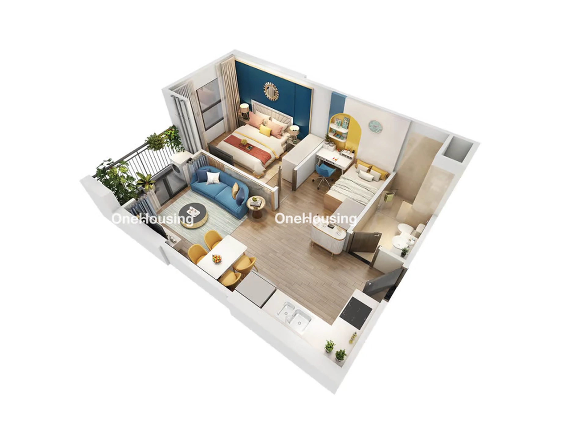 Căn 1PN+ tòa GS1 - The Miami - Vinhomes Smart City hướng Đông Nam có giá bao nhiêu 1m2?
