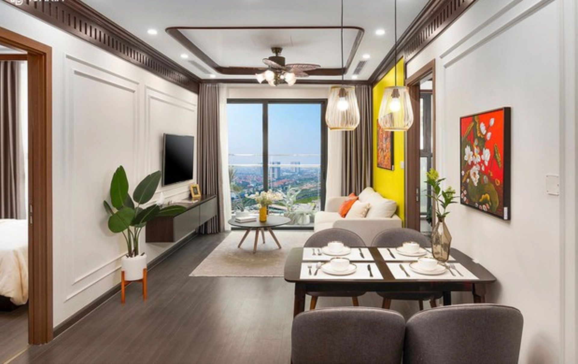 Căn 2PN+ tòa TK1 - The Tonkin - Vinhomes Smart City hướng Tây Bắc, Tây Nam có giá bao nhiêu 1m2?