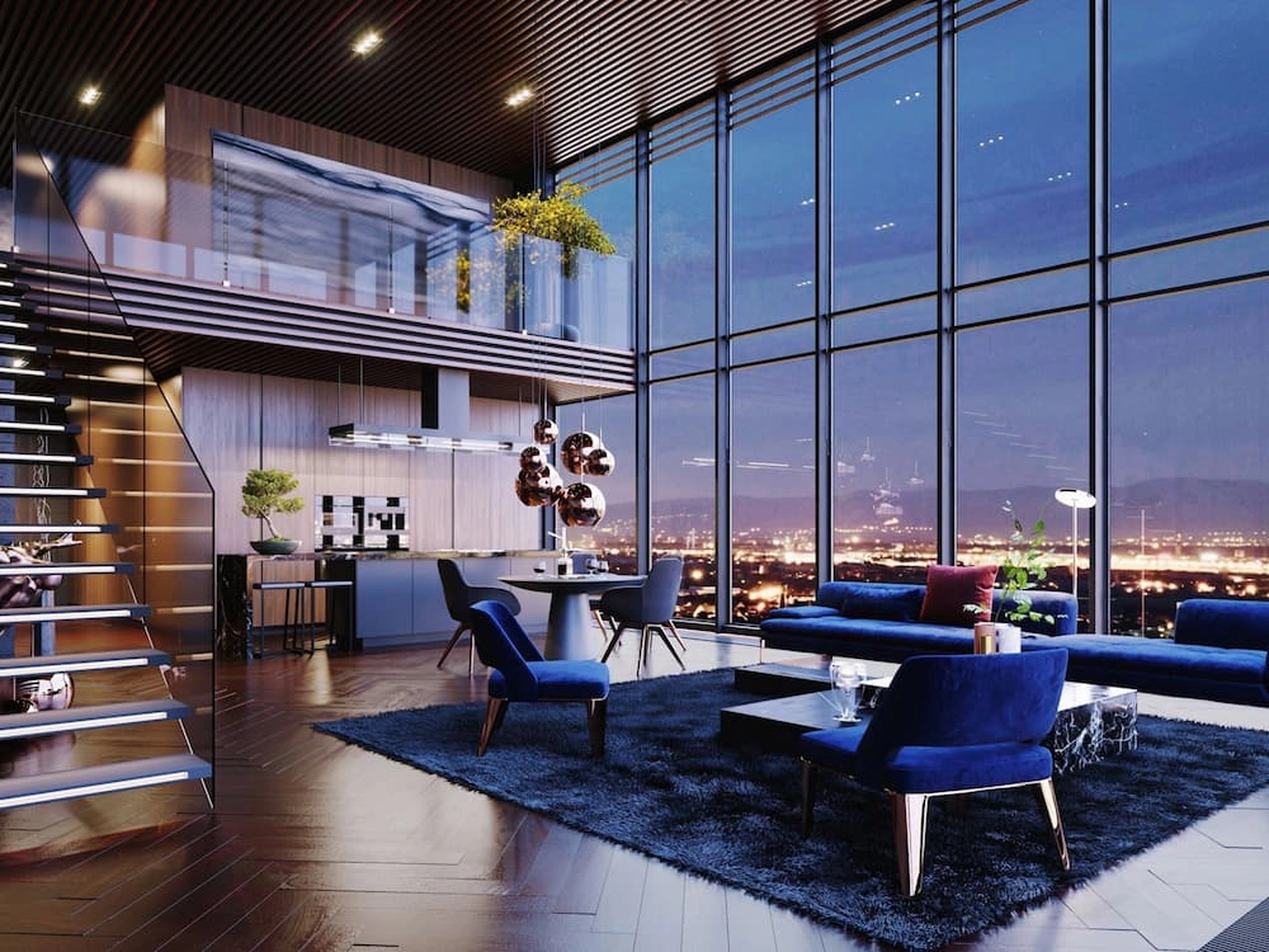 5 ý tưởng thiết kế căn Penthouse độc đáo với không gian mở và tầm nhìn sang trọng
