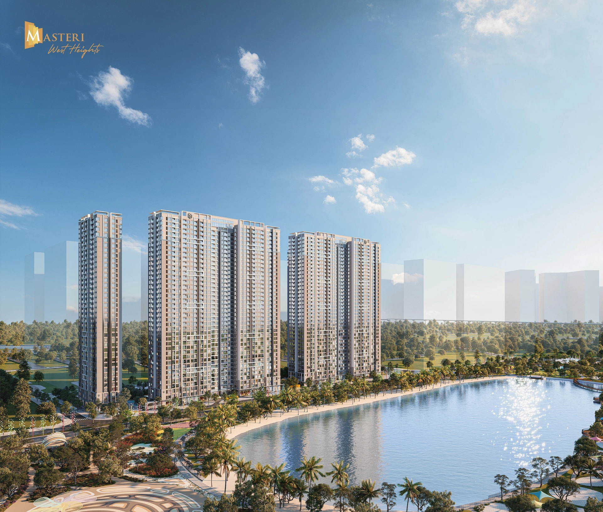 Khám phá công viên nội khu lớn nhất Smart City tại West B – Masteri West Heights