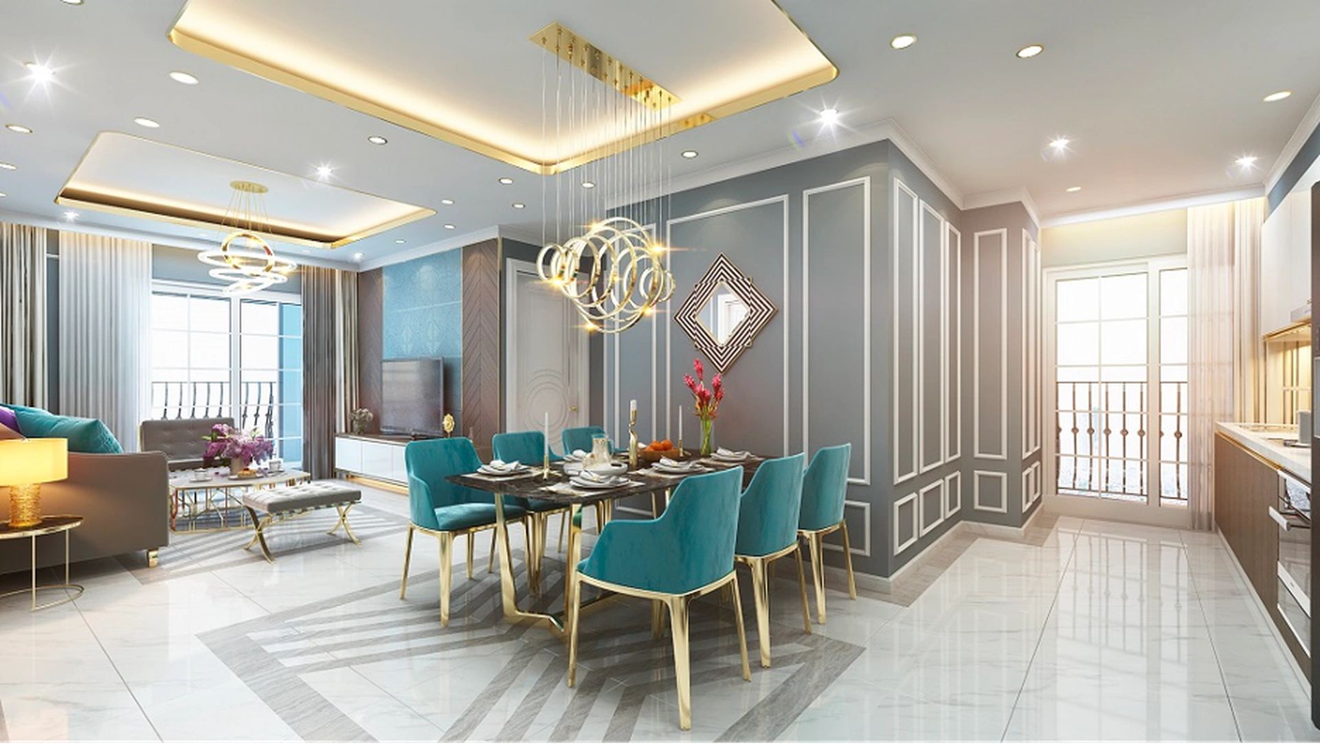 Căn 1PN 2PN 3PN chung cư La Capitole quận Đống Đa có diện tích bao nhiêu?