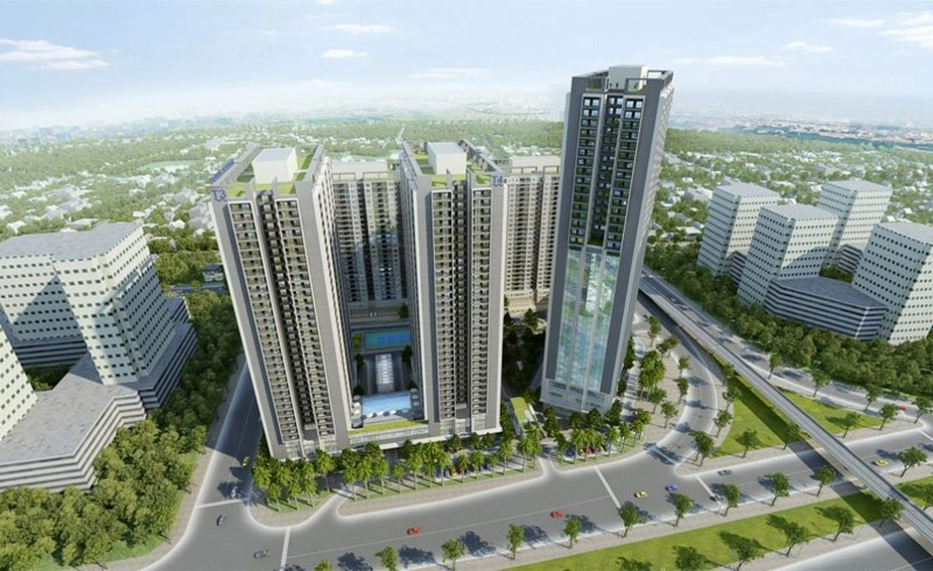 Quy mô và mật độ xây dựng của chung cư Thăng Long Capital huyện Hoài Đức như thế nào?