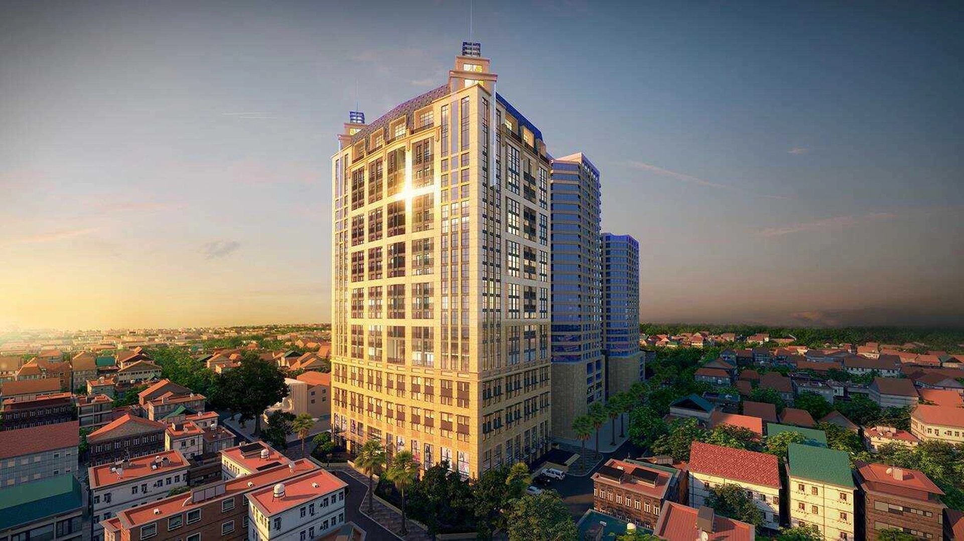 Quy mô và mật độ xây dựng chung cư Hoàng Thành Tower quận Hai Bà Trưng như thế nào?