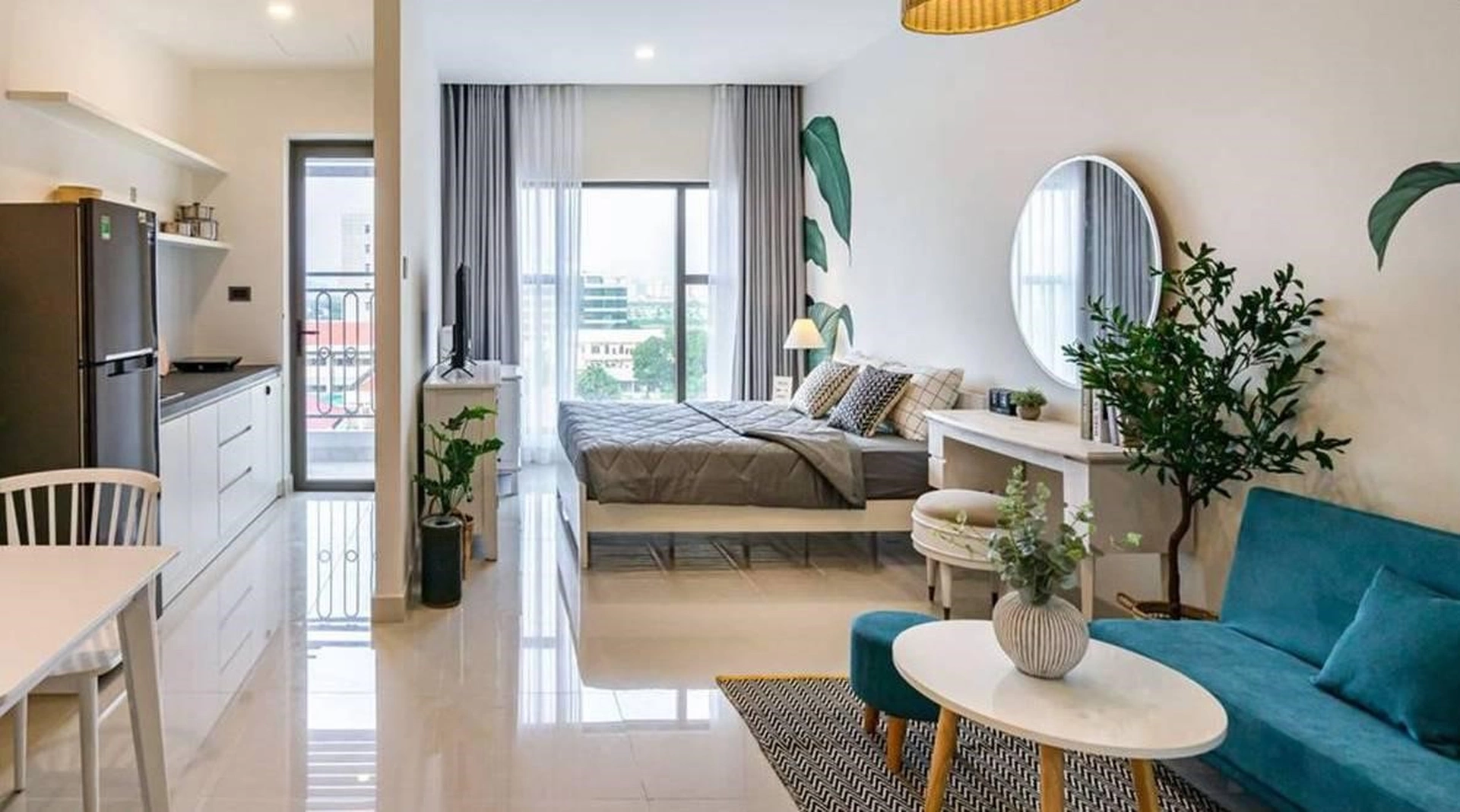 Quận 1 có chung cư đang cho thuê căn hộ 1 phòng ngủ giá 5 - 10 triệu đồng/tháng không?