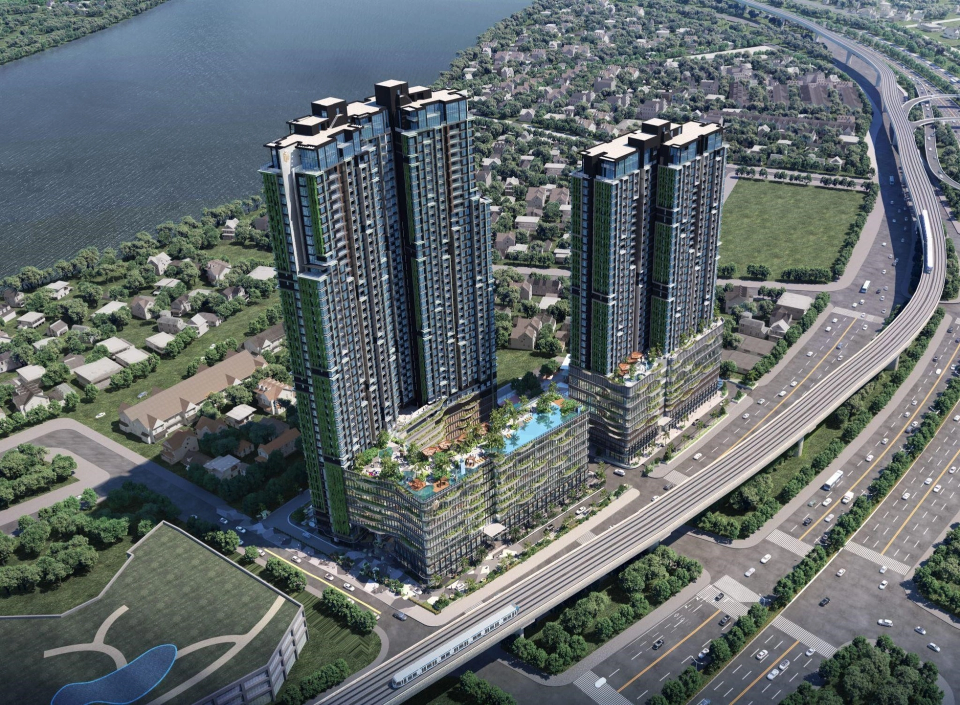Tòa East dự án Lumière Riverside có bao nhiêu tầng?