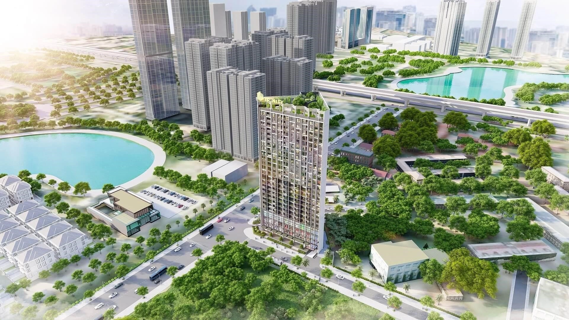 Quy mô và mật độ xây dựng chung cư Trinity Tower quận Thanh Xuân là bao nhiêu?