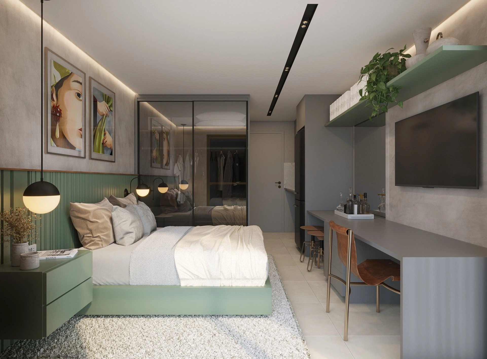 Cách thiết kế căn hộ studio sao cho phù hợp với người độc thân