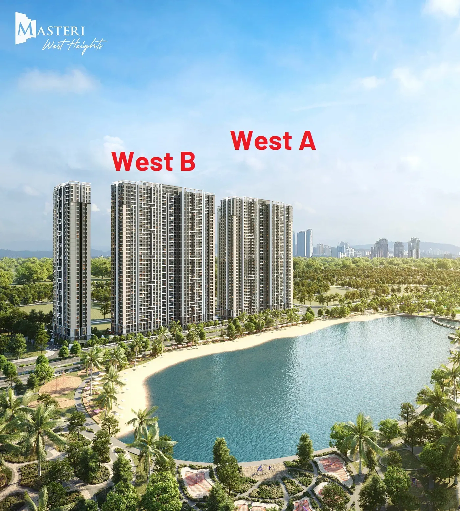 Tòa A và tòa B tại dự án Masteri West Heights giống và khác nhau ở điểm nào?