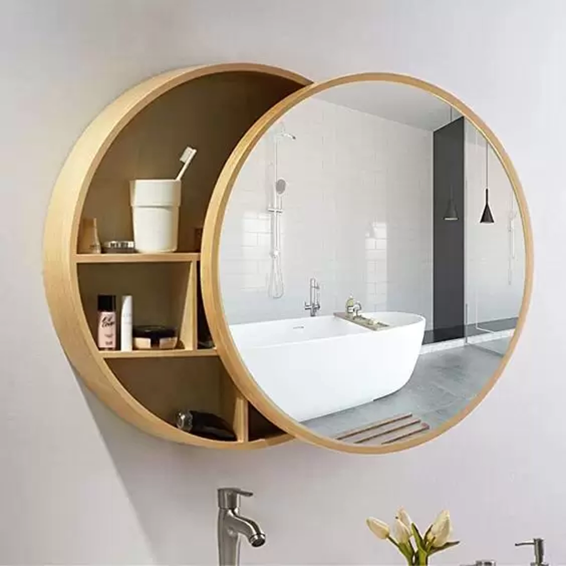 Gợi ý cách chọn kích thước gương nhà tắm hợp phong thủy