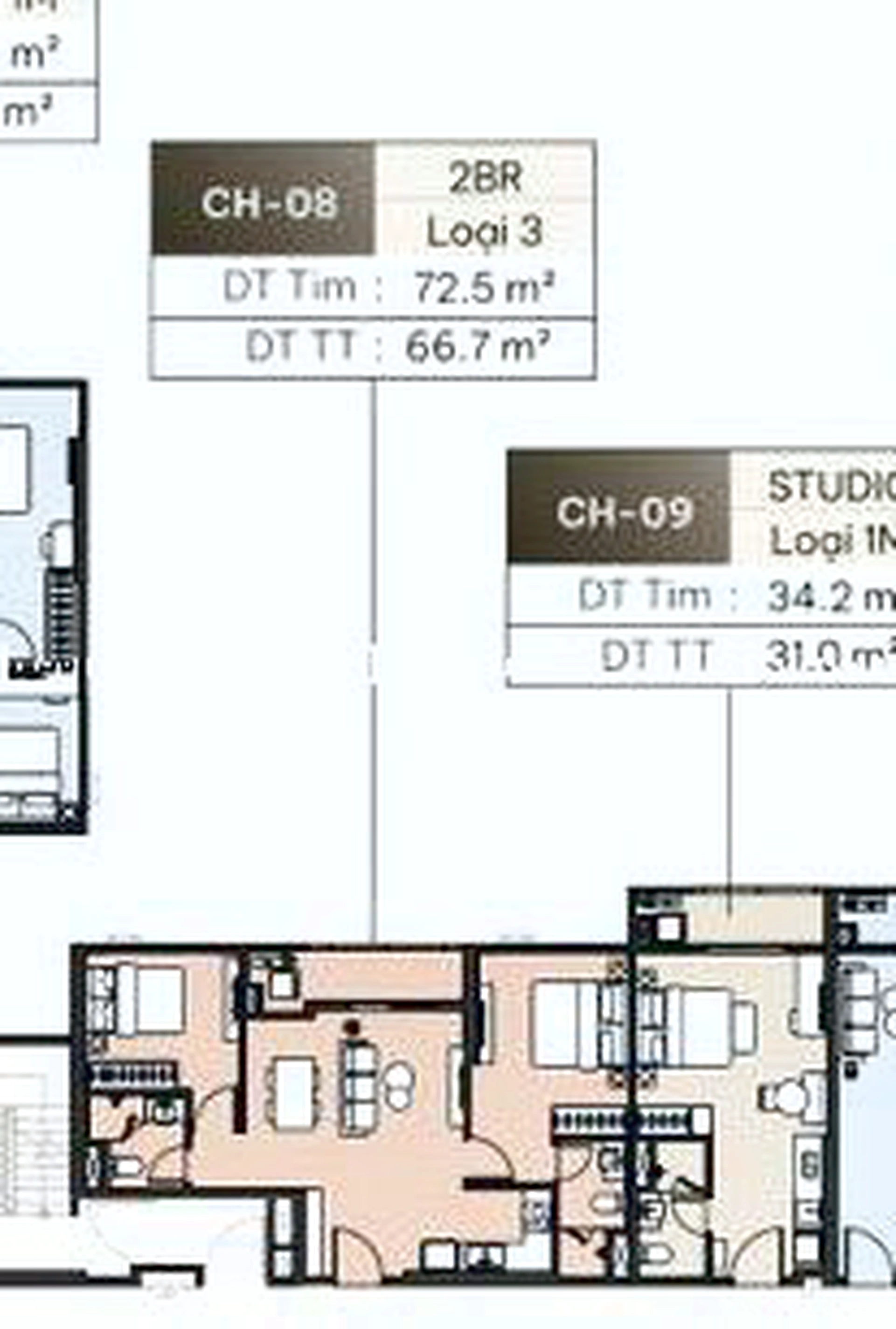 Căn 2PN toà L3 - Masteri Lakeside