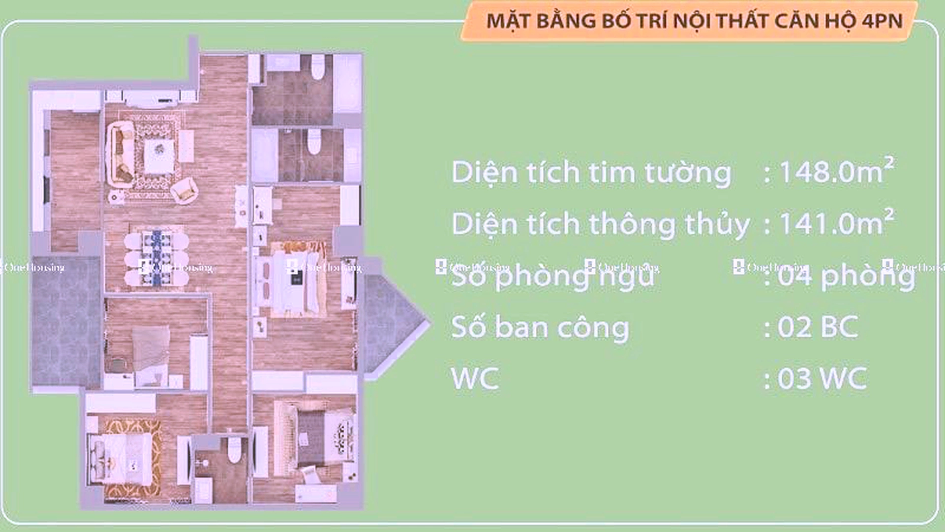Căn 4PN toà A1 - Tecco Garden