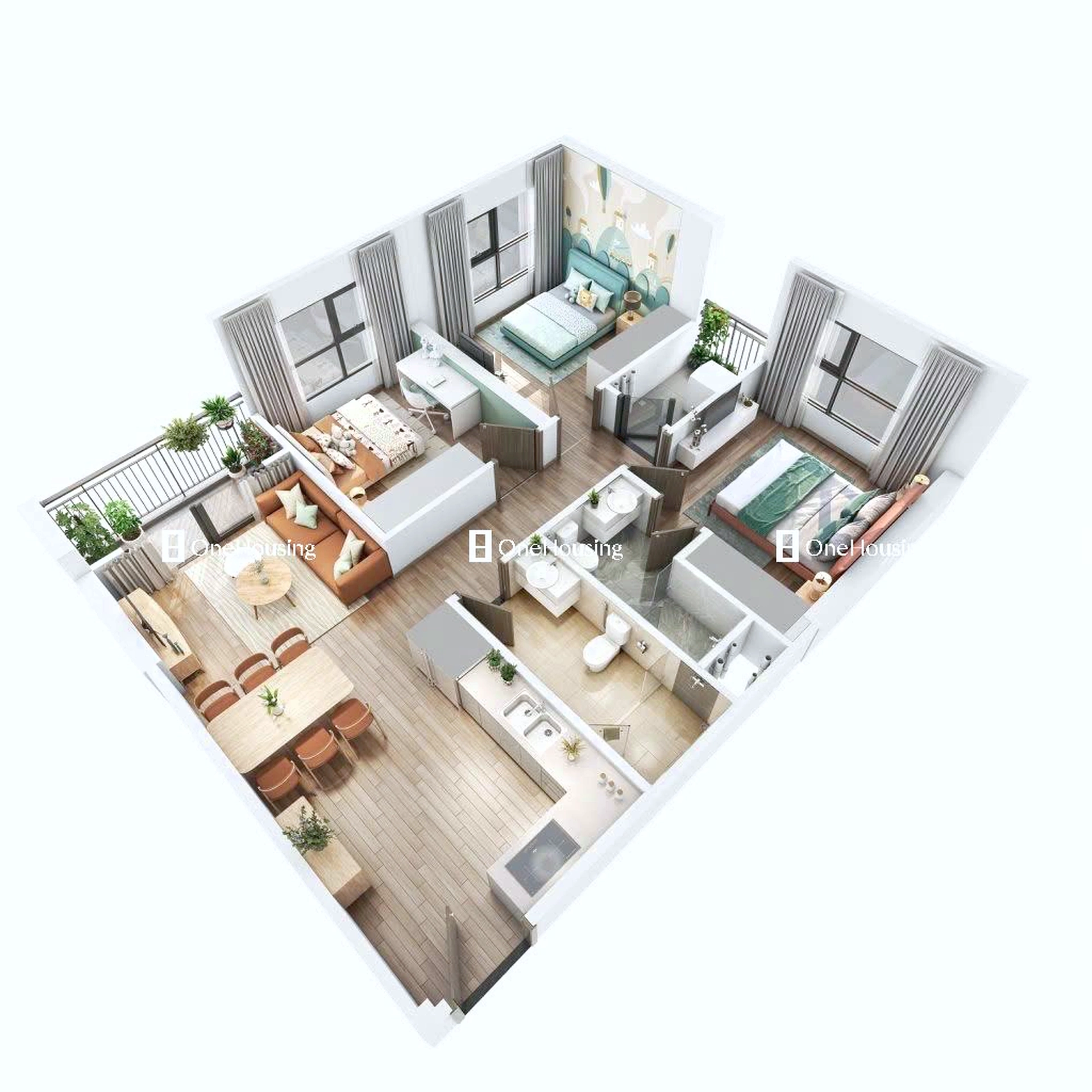 Căn 3PN toà GS5 - The Miami - Vinhomes Smart City