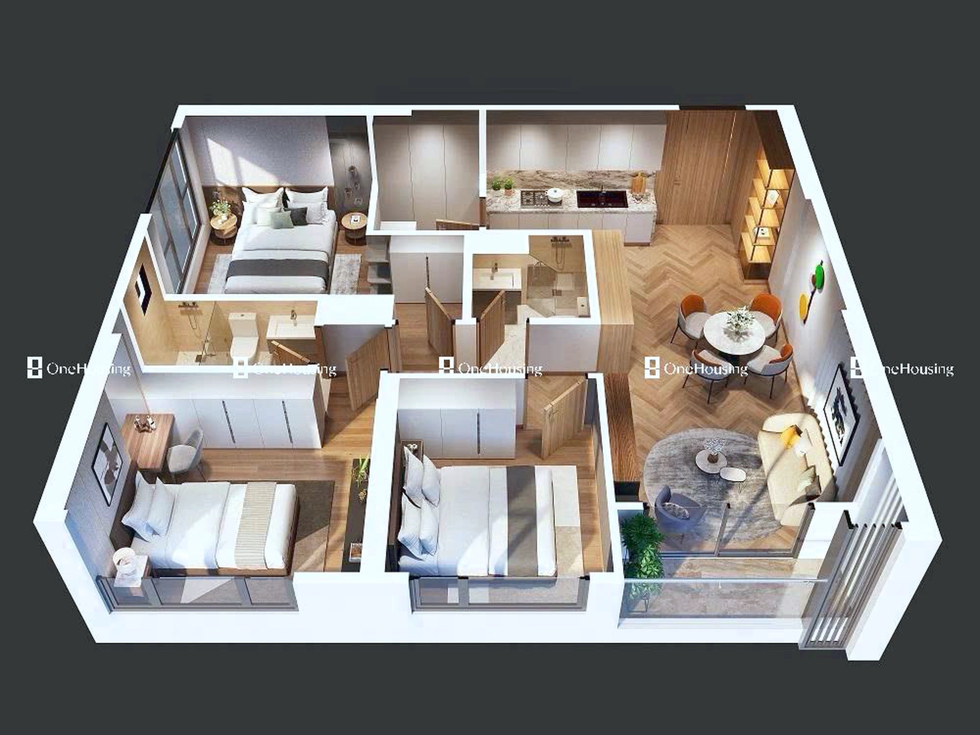 Căn 3PN toà S2.16 - The Sapphire - Vinhomes Ocean Park