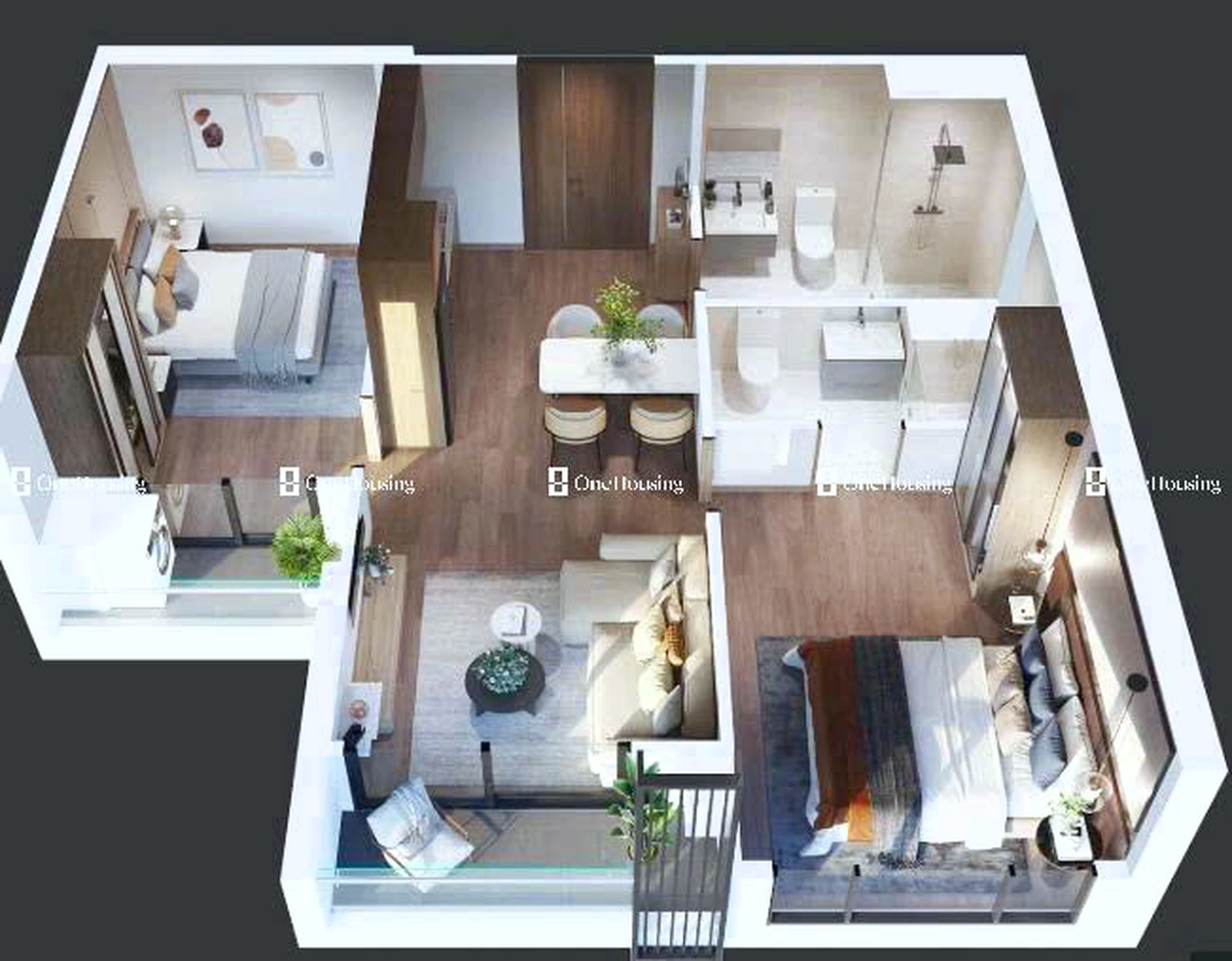 Căn 2PN toà ZR1 - The Zurich - Vinhomes Ocean Park