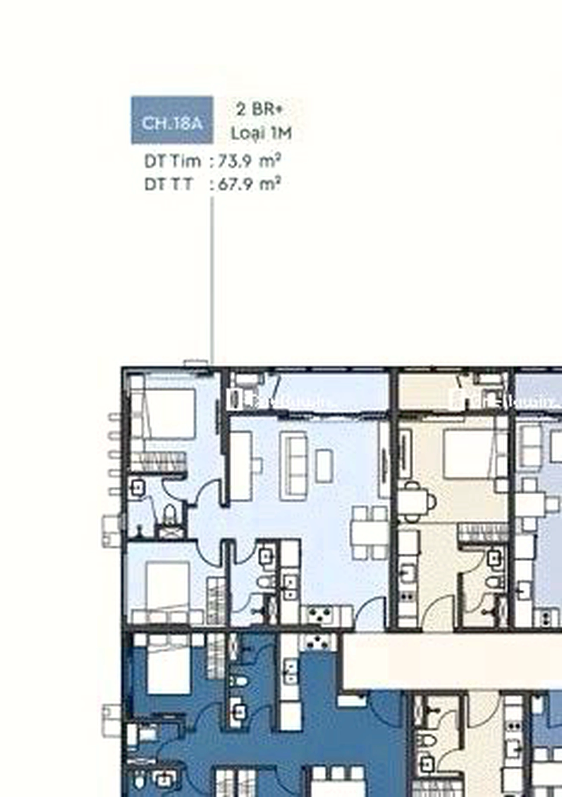 Căn 2PN+ toà Z1 - Lumière SpringBay