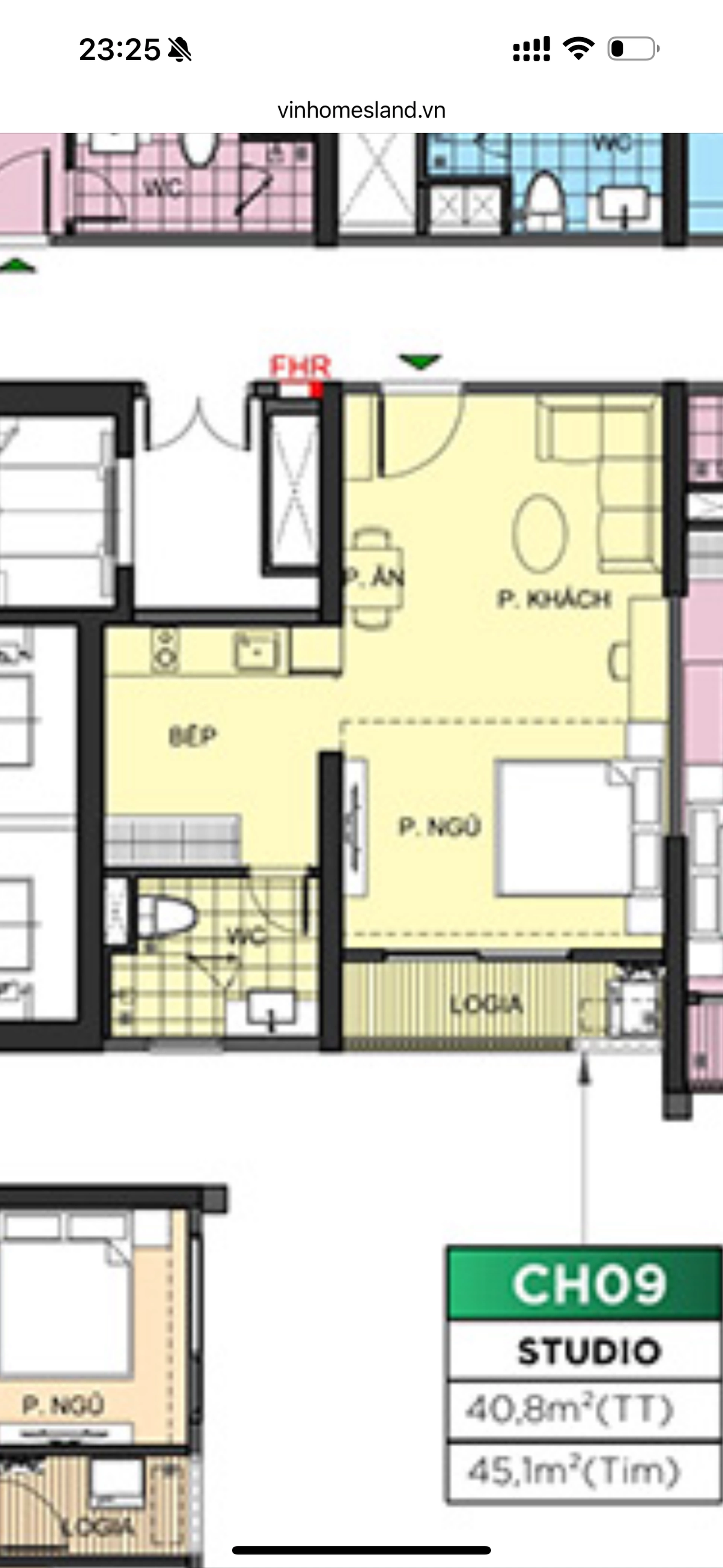 Căn Studio toà ZR2 - The Zurich - Vinhomes Ocean Park