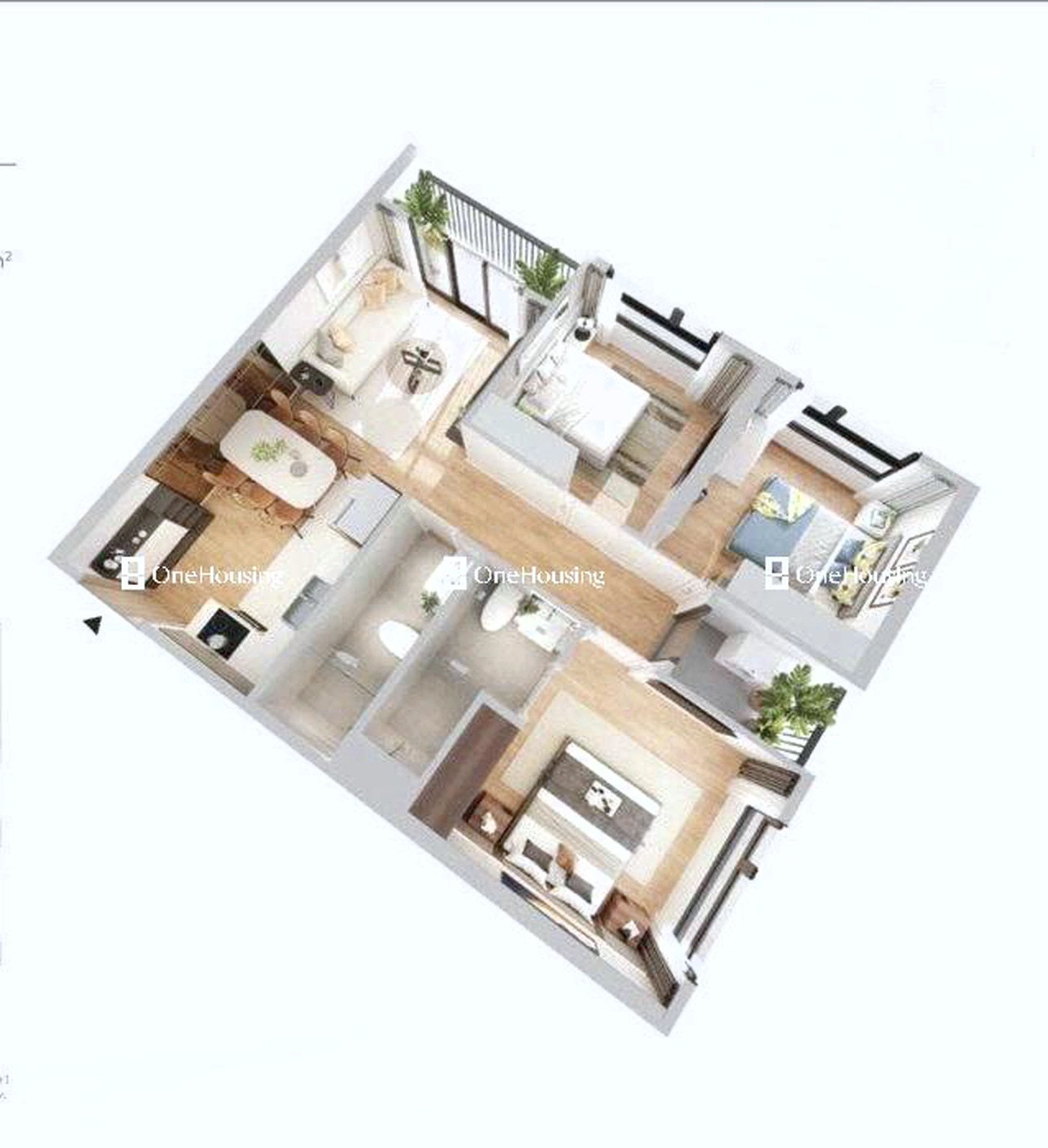 Căn 3PN toà G2 - The Sola Park - Imperia Smart City