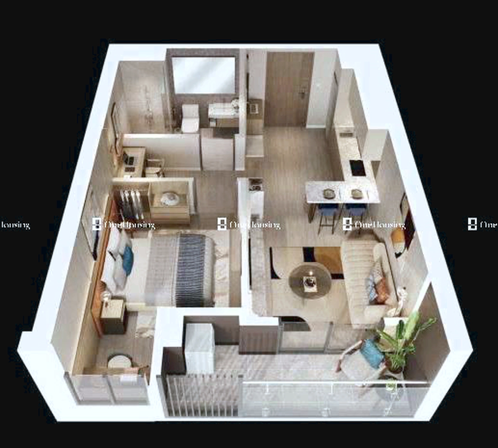 Căn 1PN toà L3 - Masteri Lakeside