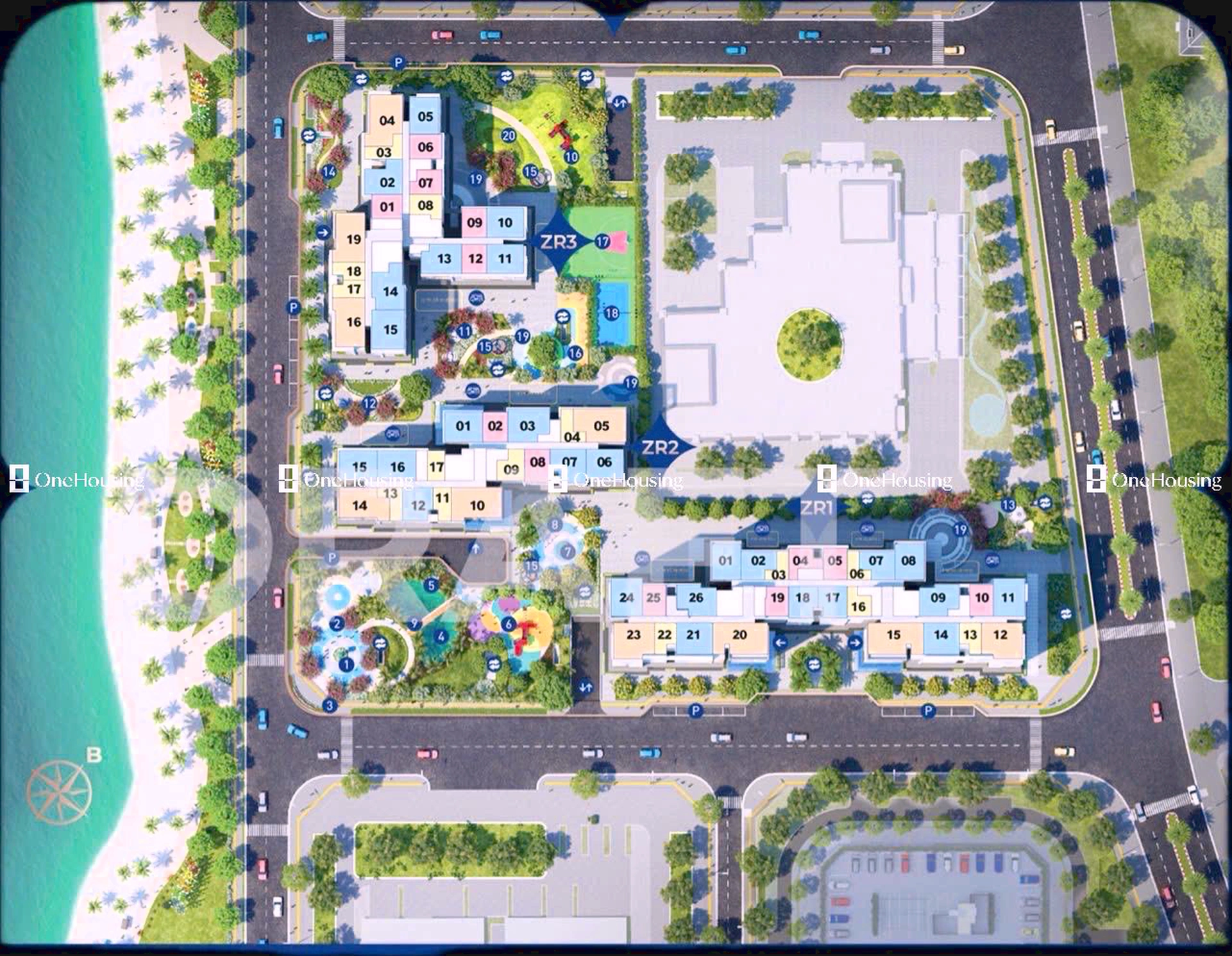 Căn 3PN toà ZR3 - The Zurich - Vinhomes Ocean Park