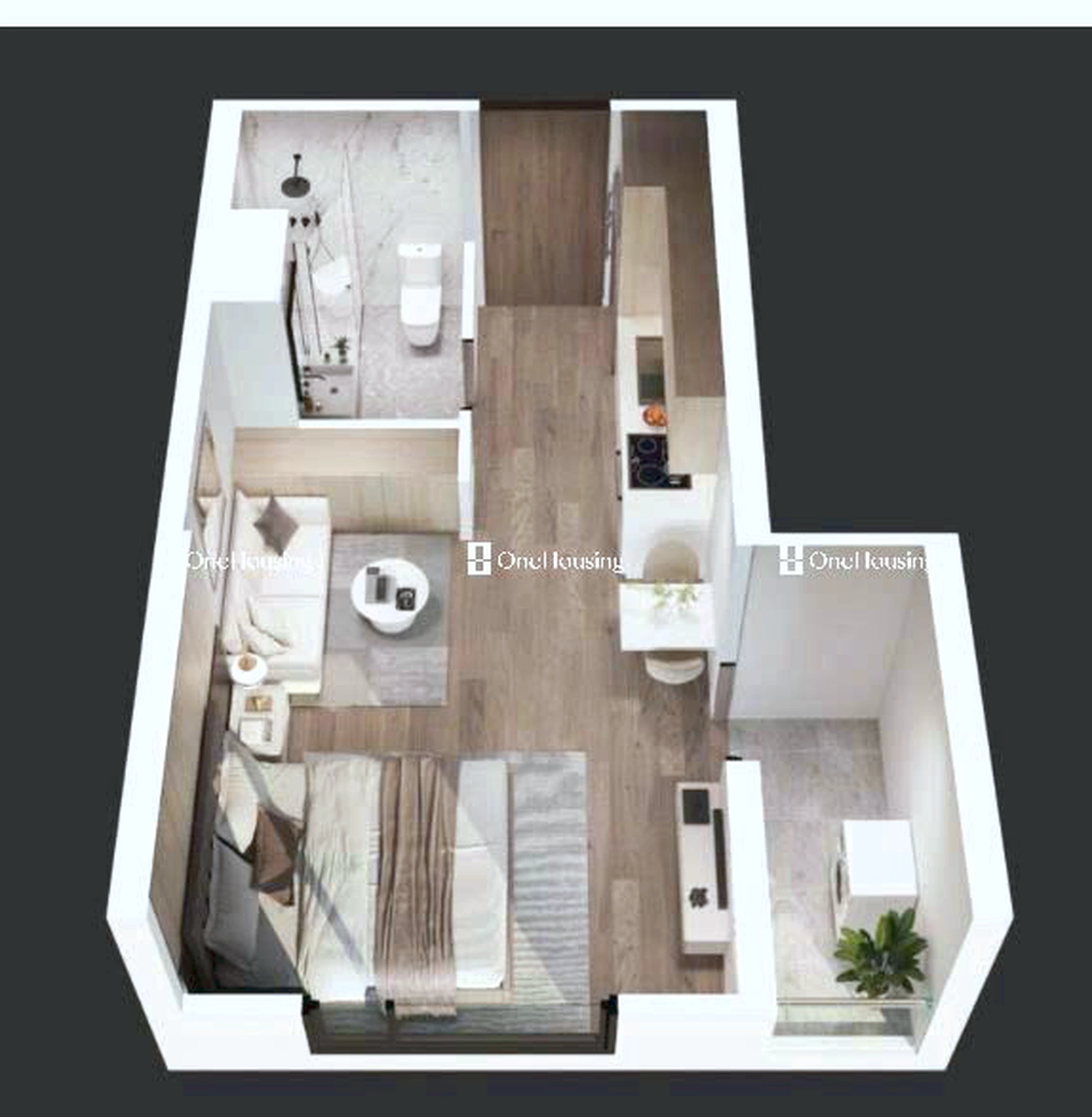 Căn Studio toà A2 - Lumière Evergreen