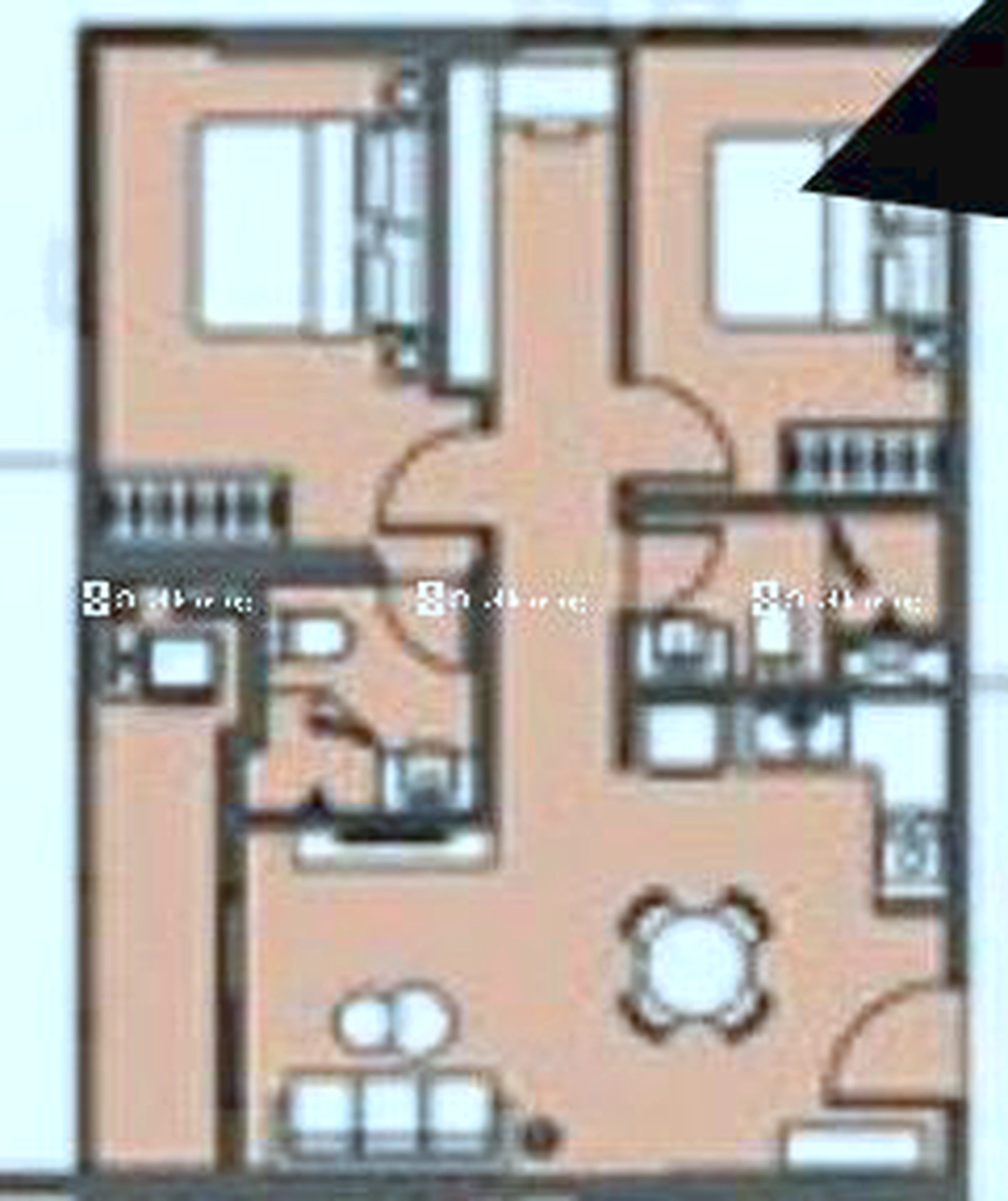 Căn 2PN+ toà L1 - Masteri Lakeside