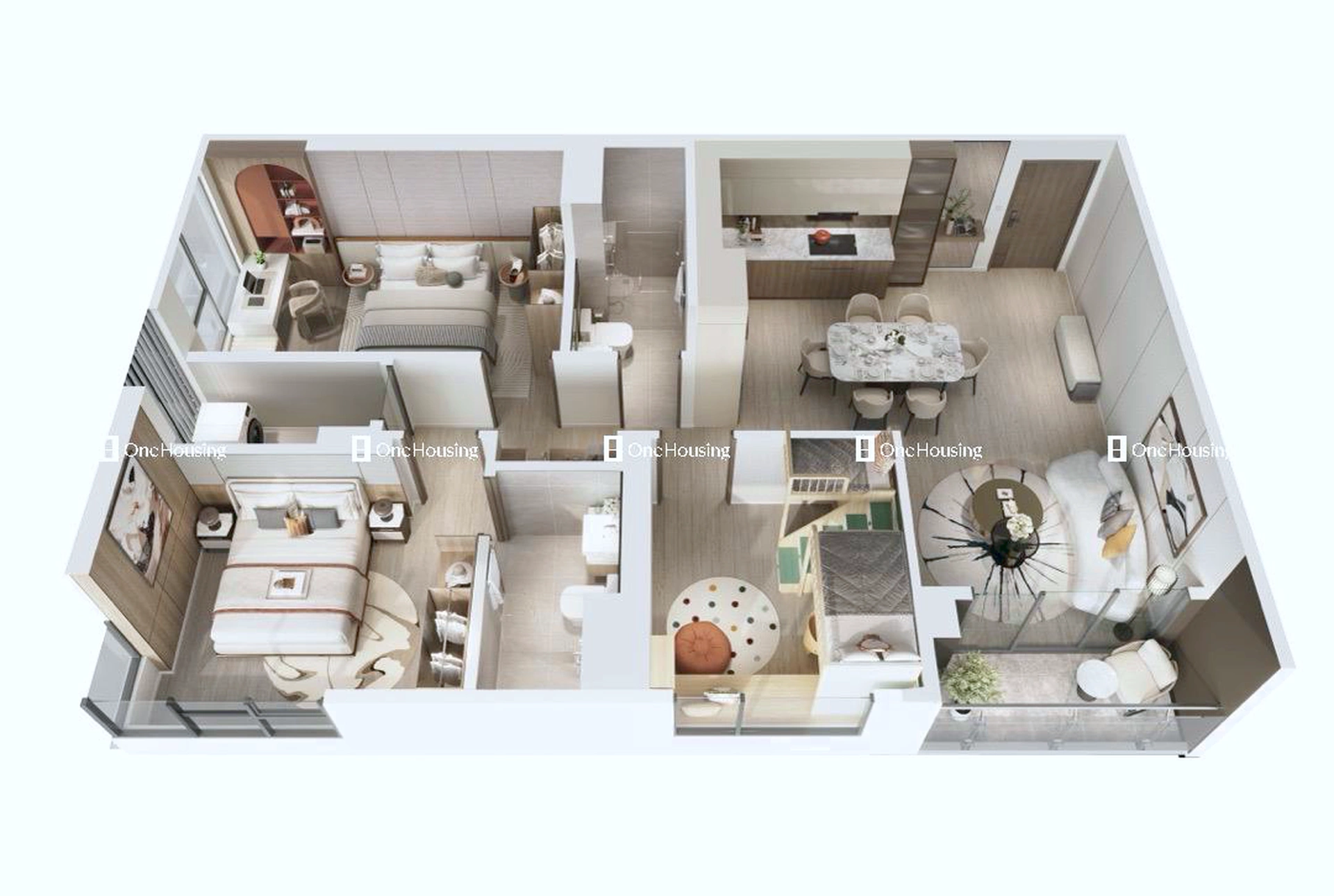 Căn 3PN toà H2 - Hawaii - Masteri Waterfront