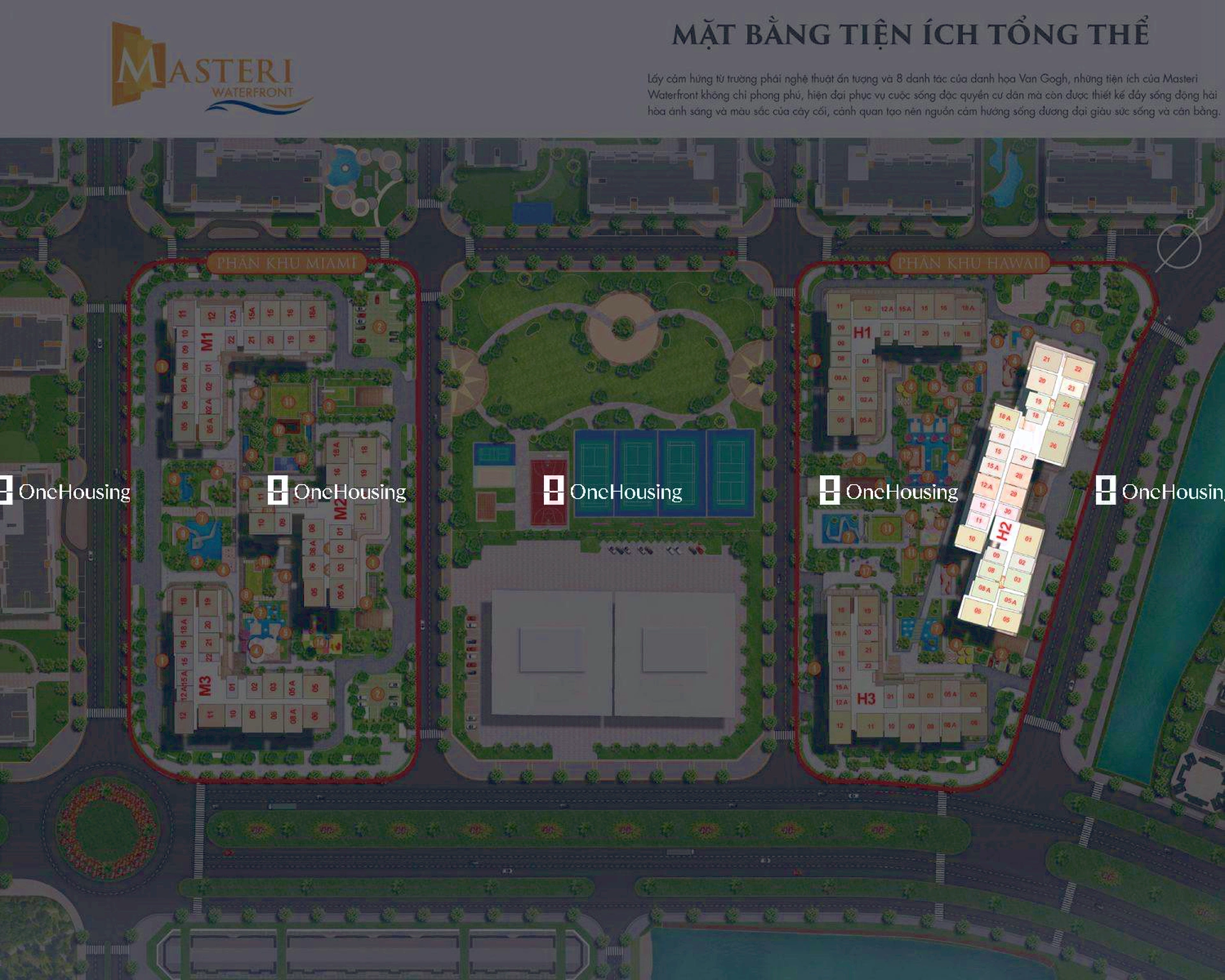 Căn 2PN+ toà H2 - Hawaii - Masteri Waterfront