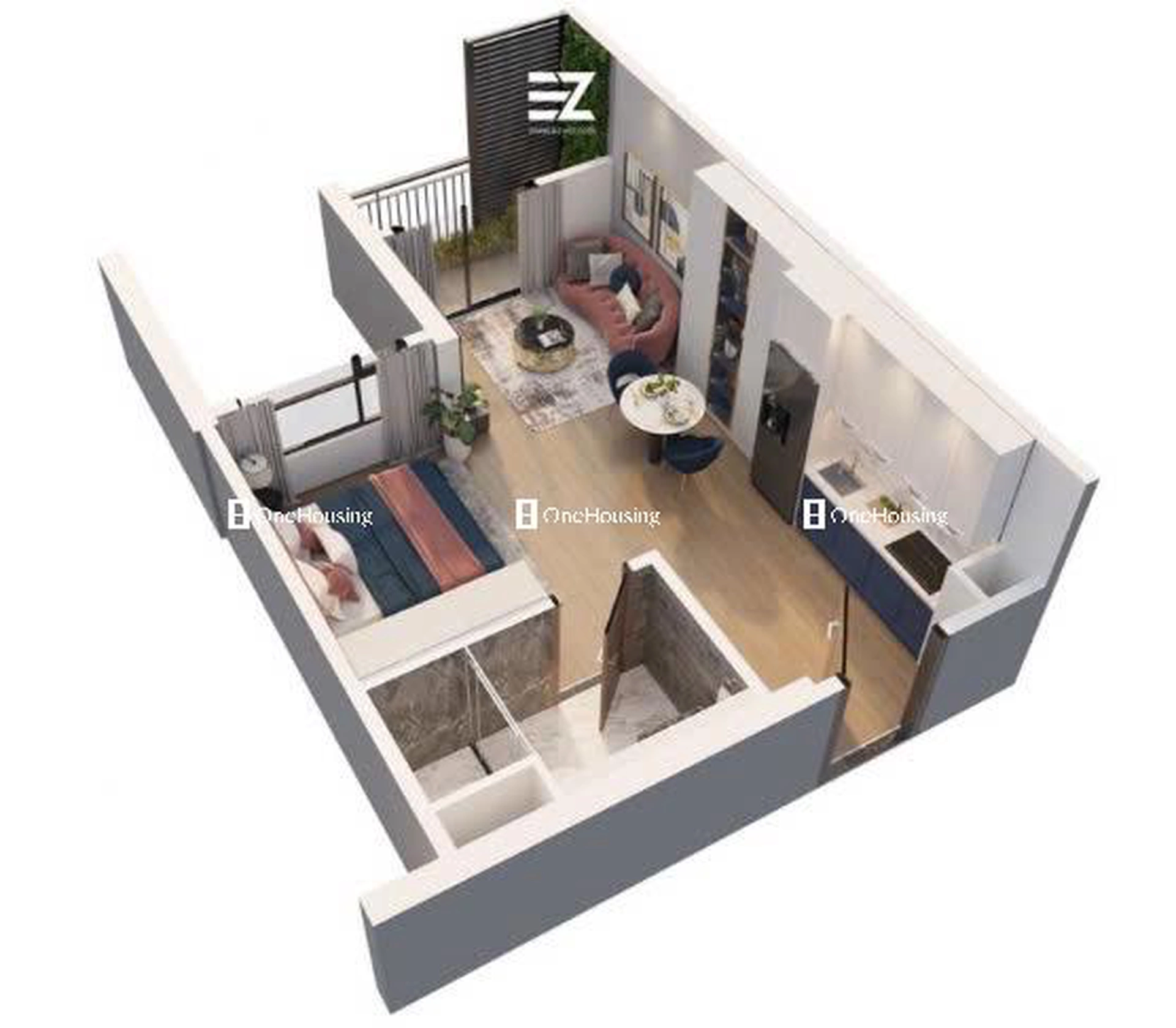 Căn Studio toà ZR3 - The Zurich - Vinhomes Ocean Park