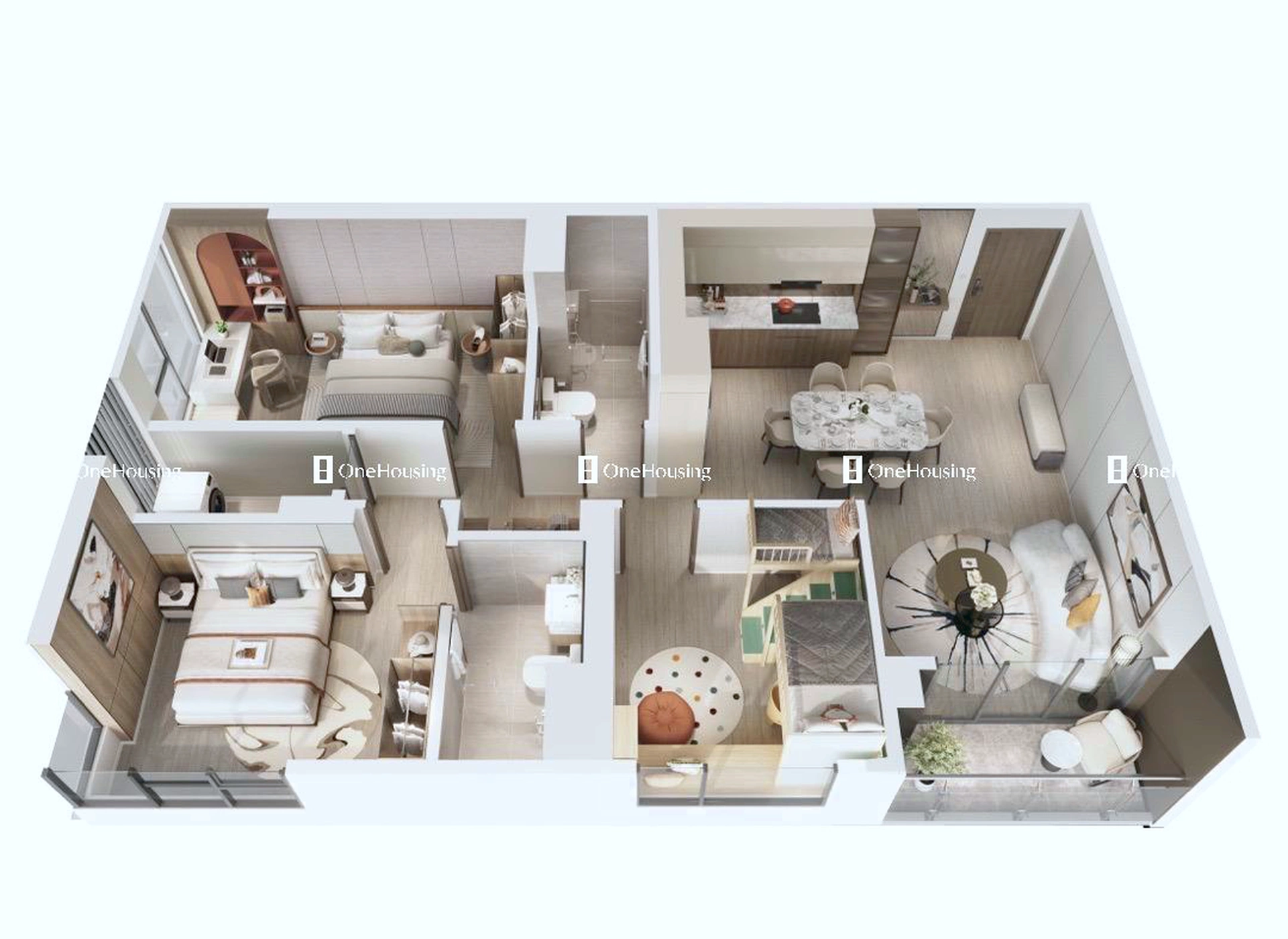 Căn 3PN toà L3 - Masteri Lakeside