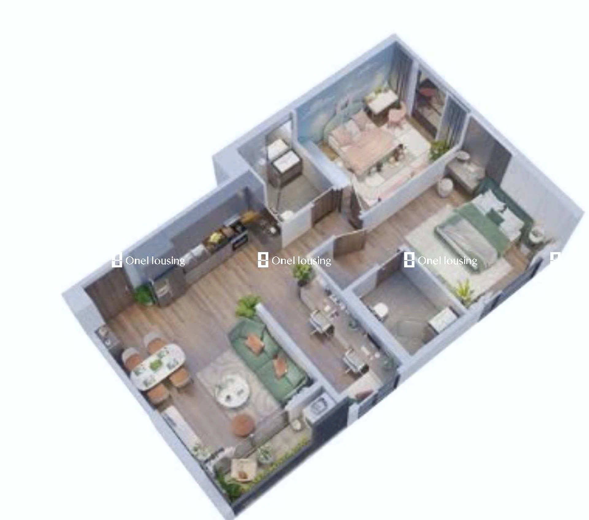 Căn 2PN+ toà S2.15 - The Sapphire - Vinhomes Ocean Park