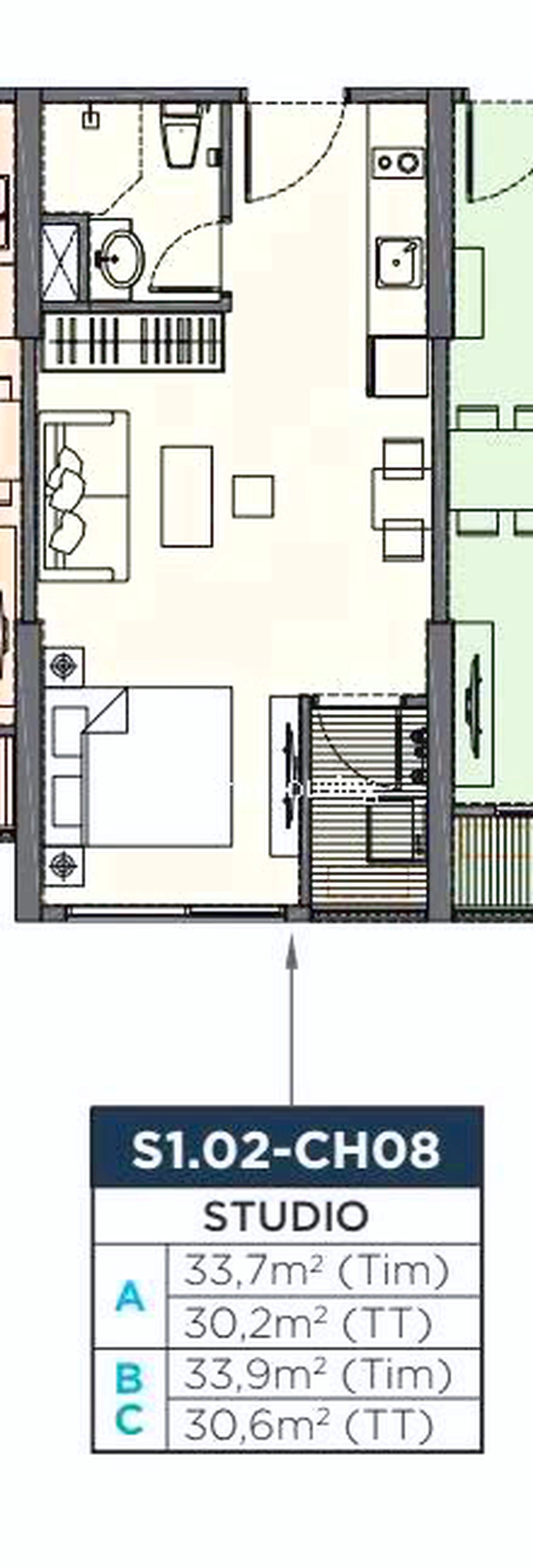 Căn Studio toà S1.02 - The Sapphire - Vinhomes Smart City