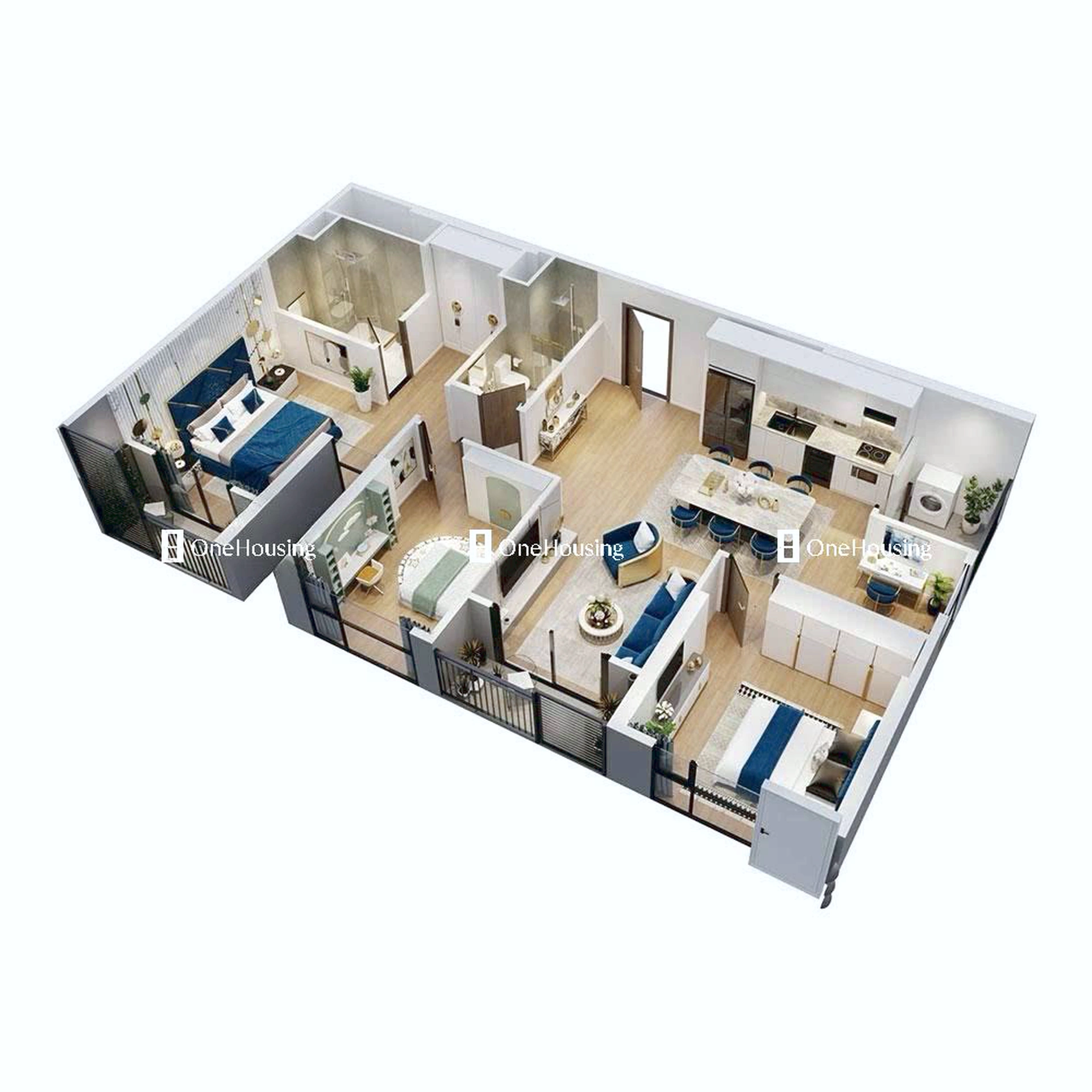 Căn 3PN toà ZR2 - The Zurich - Vinhomes Ocean Park