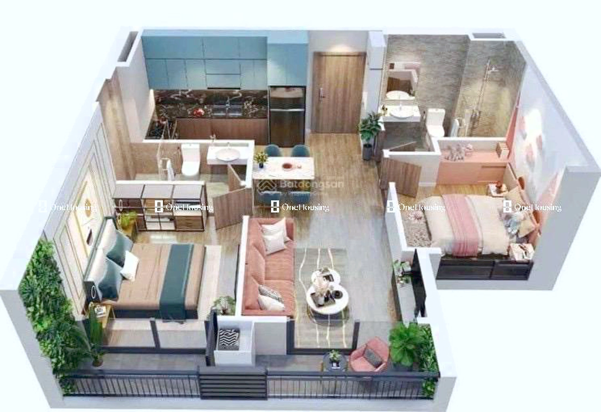 Căn 2PN toà LD3 - The London - Vinhomes Ocean Park