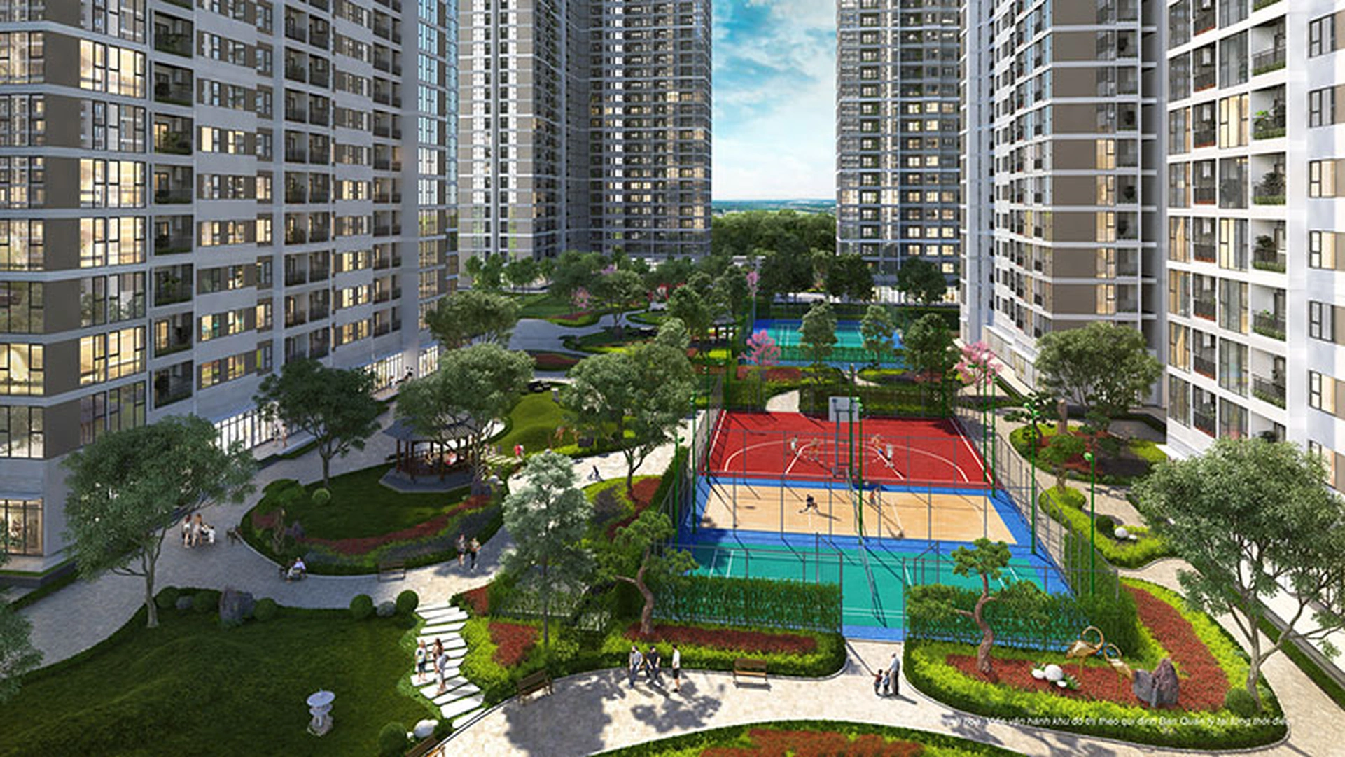 anh tien ich Phan khu The Zenpark du an Vinhomes Ocean Park 1