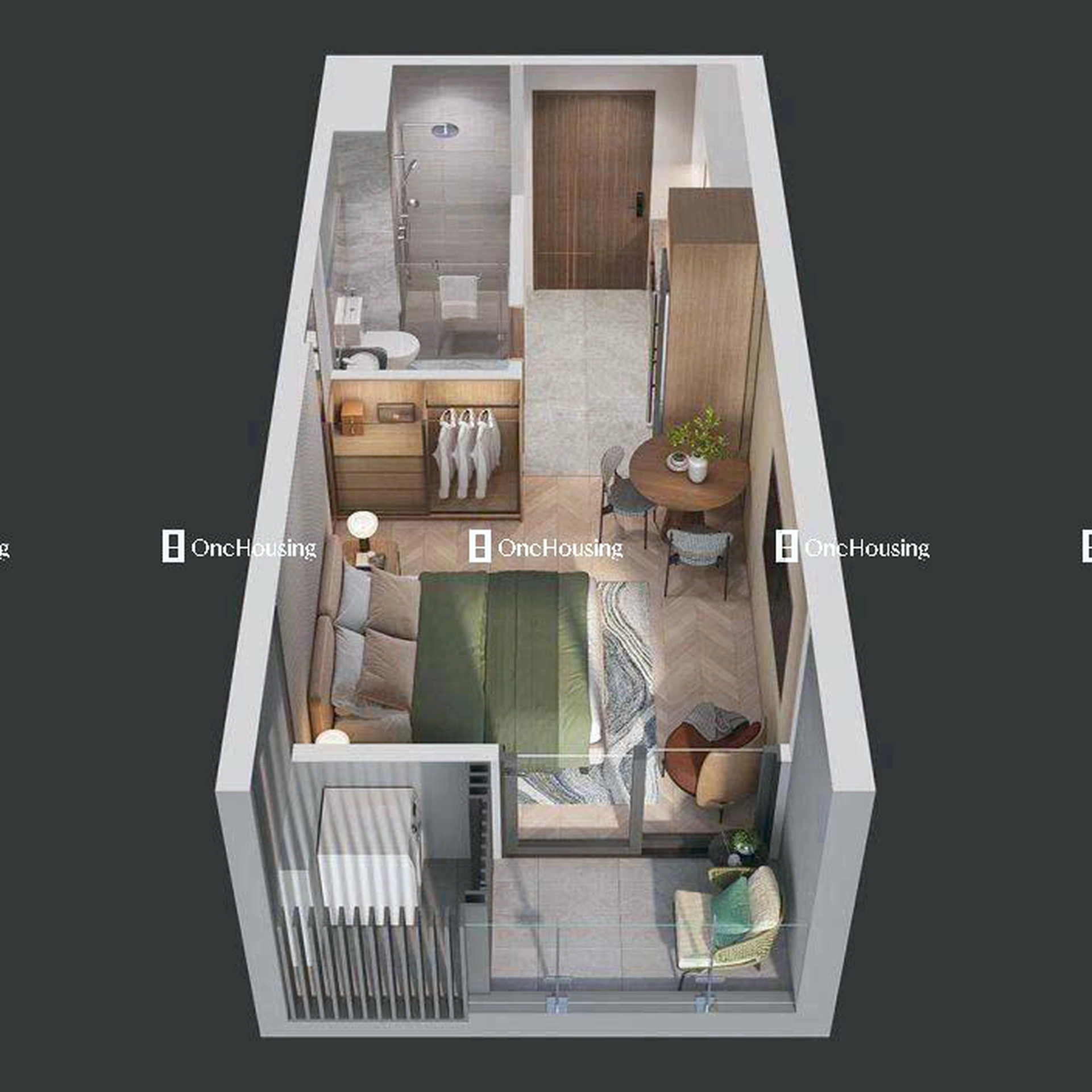 Căn Studio toà Z2 - Lumière SpringBay