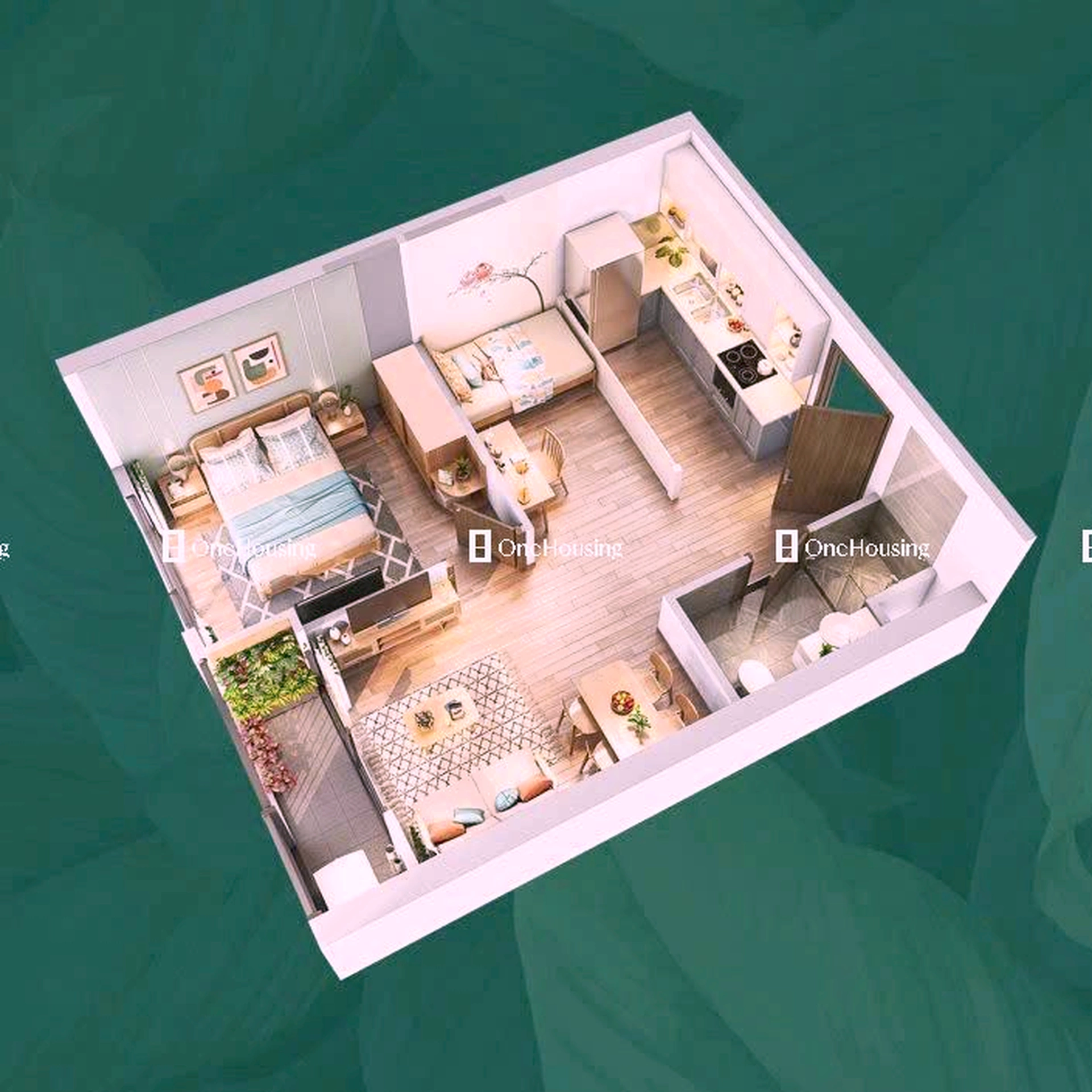 Căn 1PN toà P3 - The Pavilion - Vinhomes Ocean Park