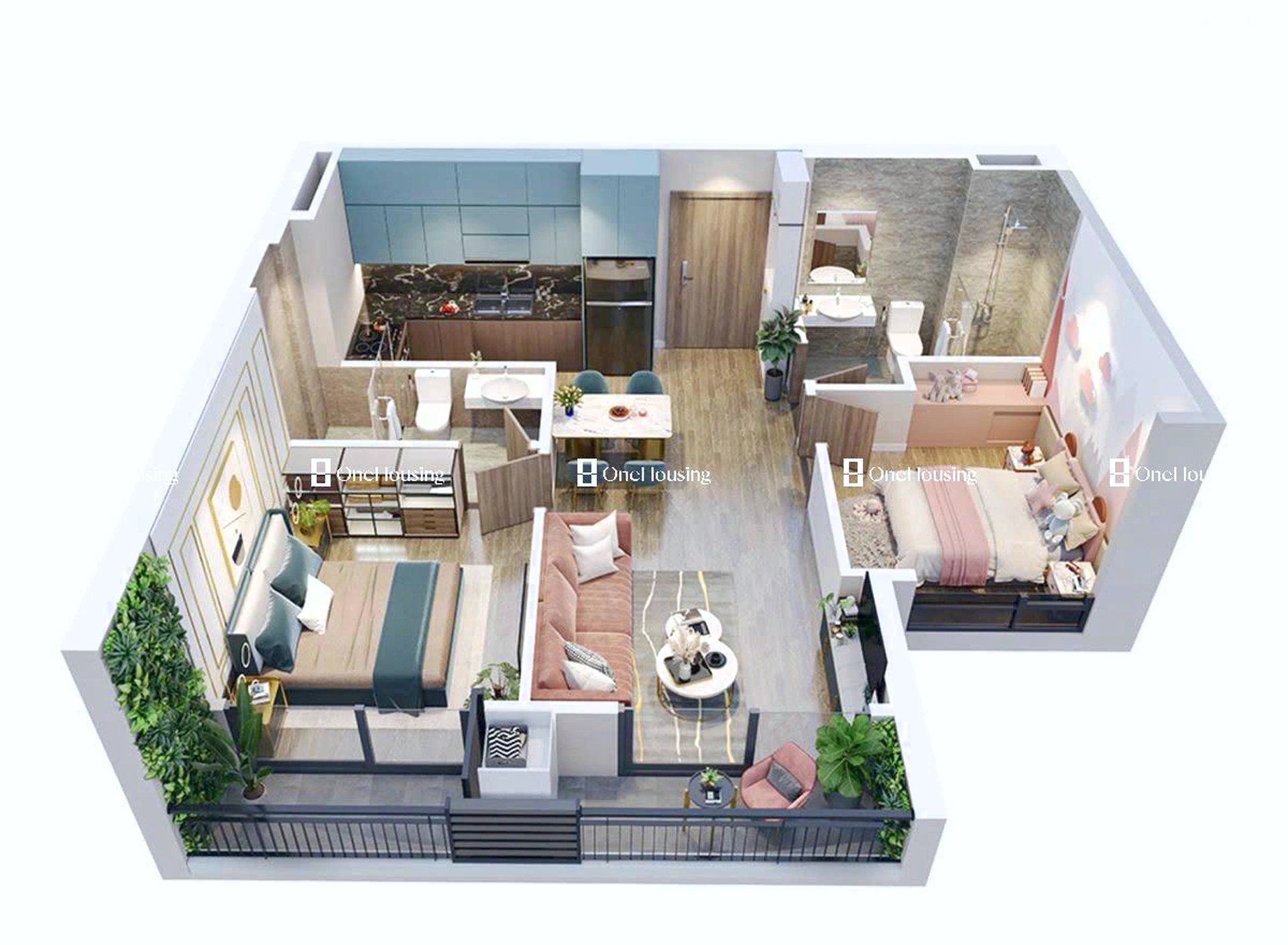 Căn 2PN toà LD3 - The London - Vinhomes Ocean Park