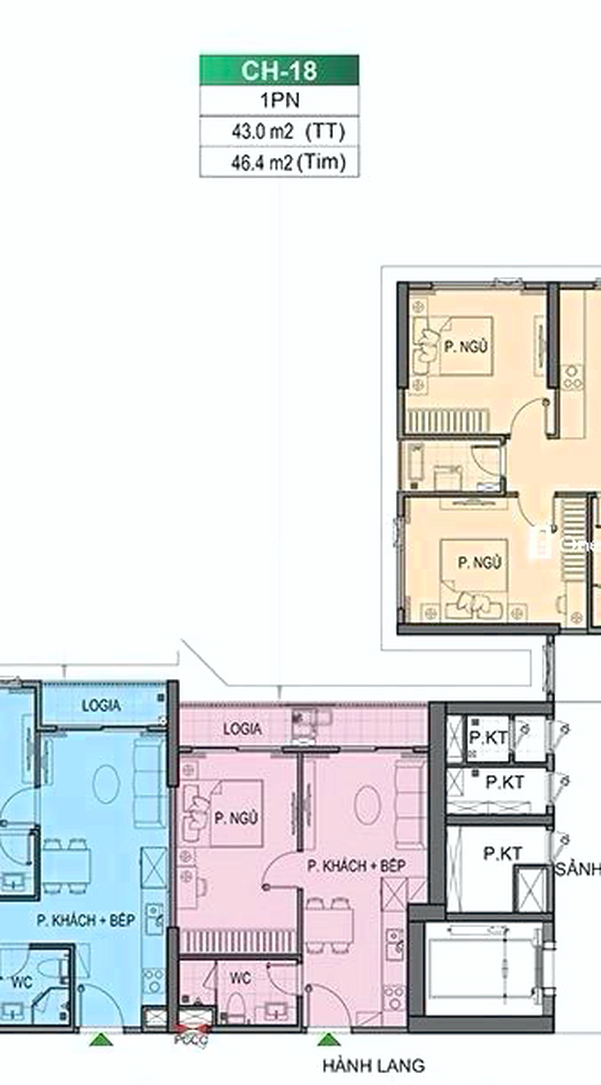 Căn 1PN toà BE1 - The Beverly - Vinhomes Ocean Park