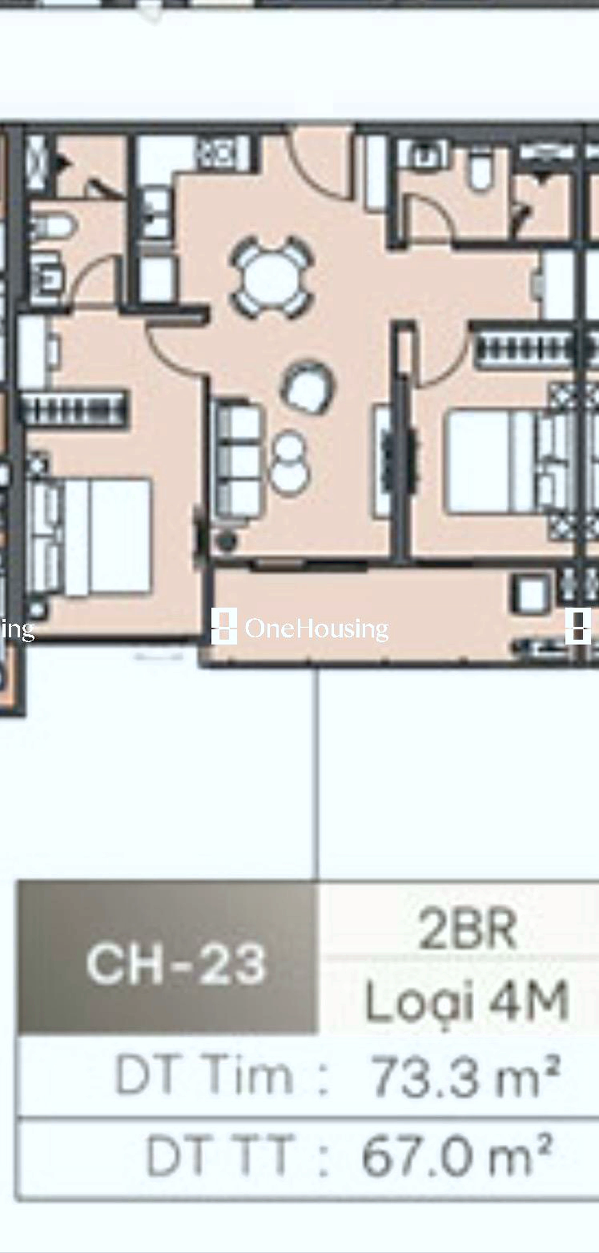 Căn 2PN toà L3 - Masteri Lakeside