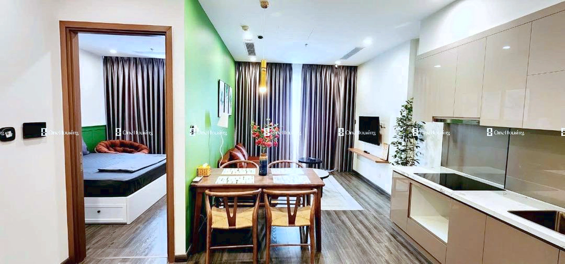 Căn 1PN toà R1.03 - The Zenpark - Vinhomes Ocean Park